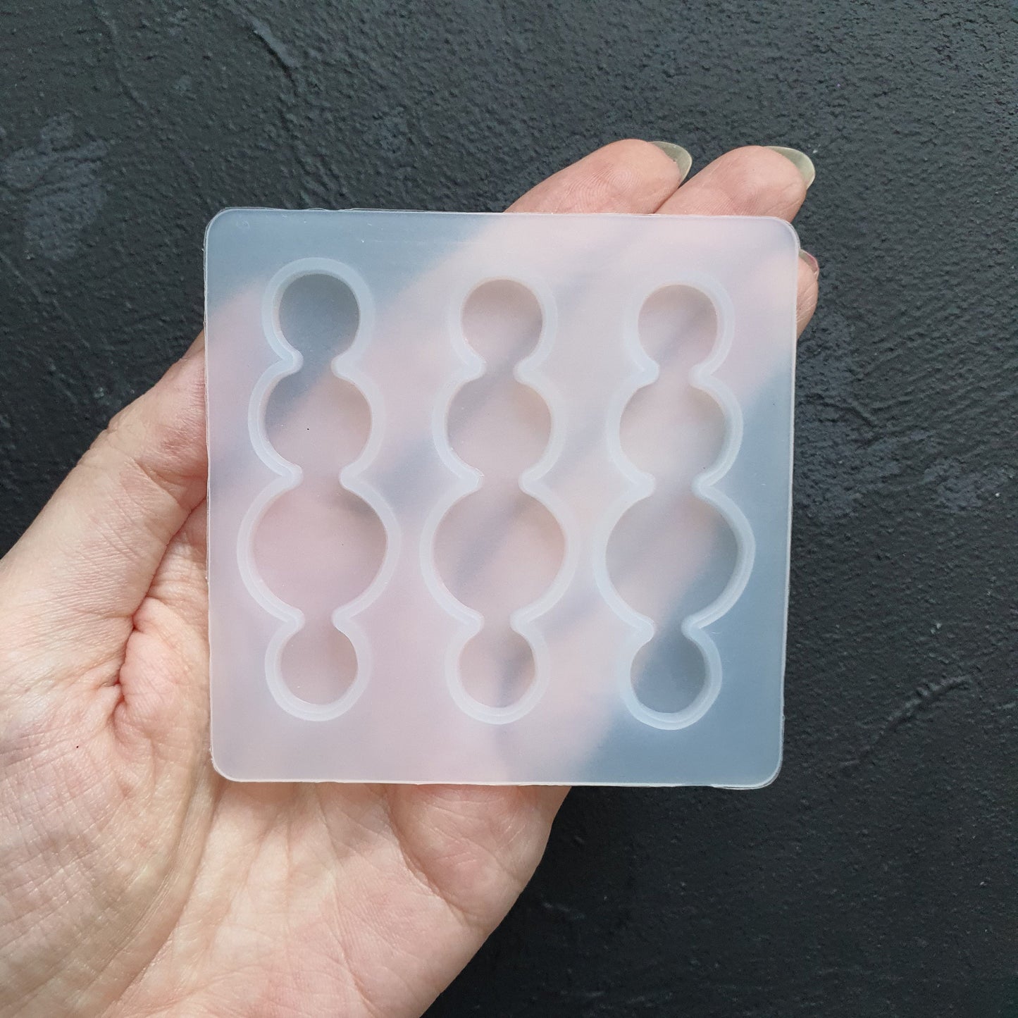 Silicone hair clip mold for resin and epoxy Jewelry resin mould