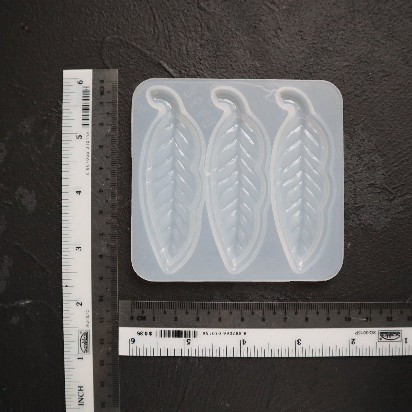 Silicone hair clip mold for resin and epoxy Feather Jewelry resin mould - Luxy Kraft