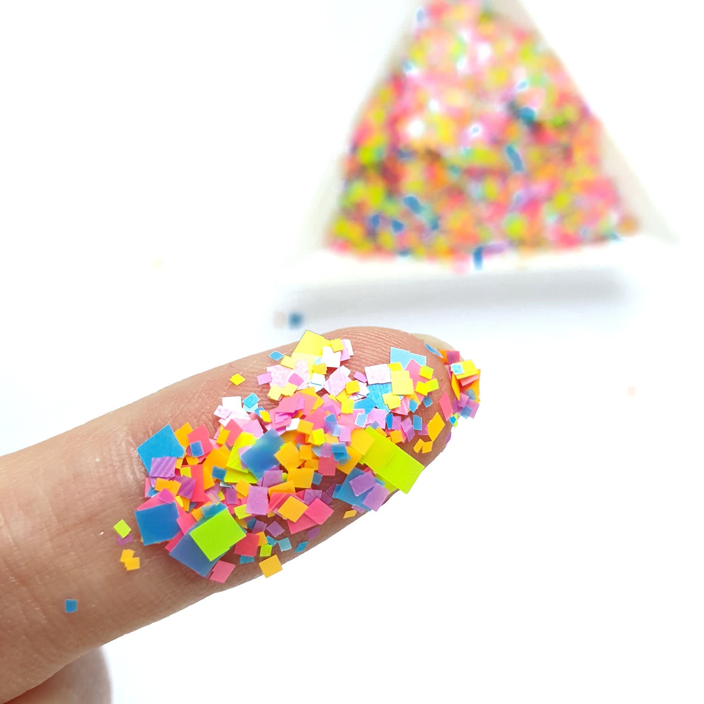 Fluorescent Square Chunky glitter for Resin Epoxy crafts - Luxy Kraft
