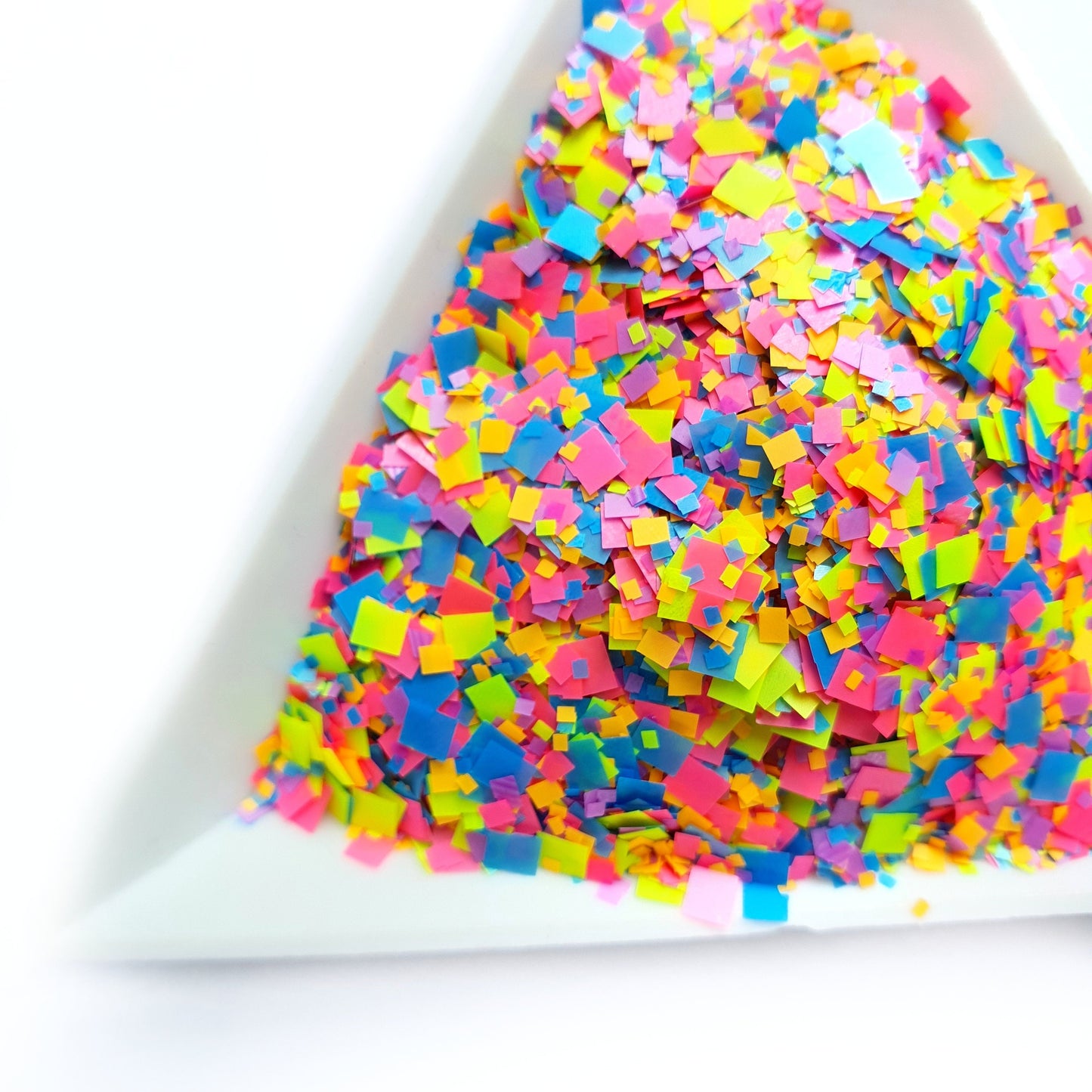 Fluorescent Square Chunky glitter for Resin Epoxy crafts - Luxy Kraft