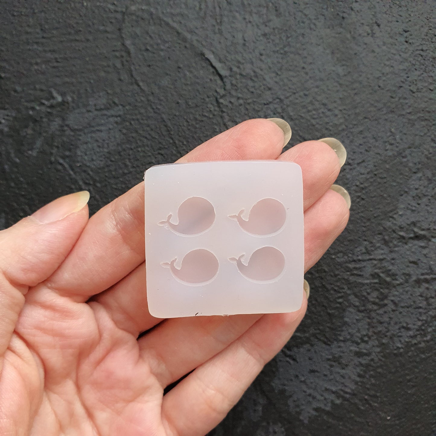 Silicone earrings mold "Dolphin" for resin and epoxy