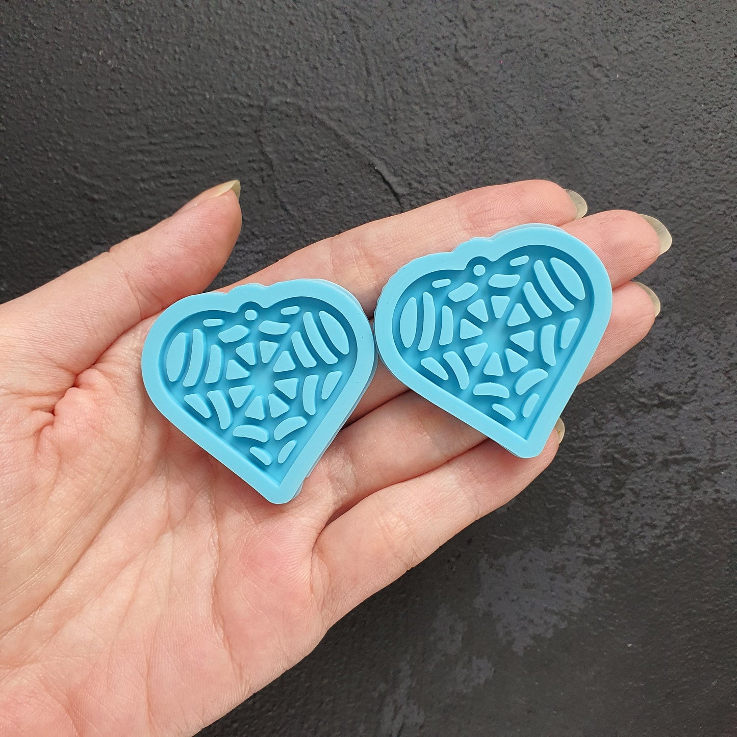 Silicone earrings mold "Halloween Spiderweb" for resin and epoxy - Luxy Kraft