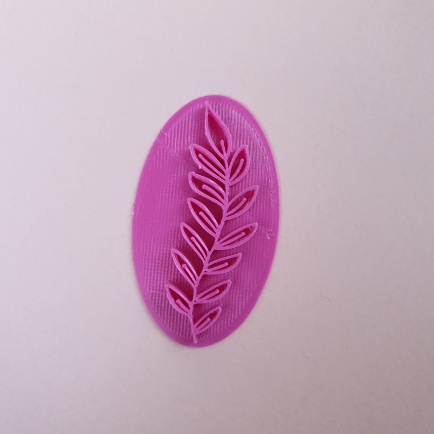 Polymer clay stamp "Leaves" 3D printed embossing
