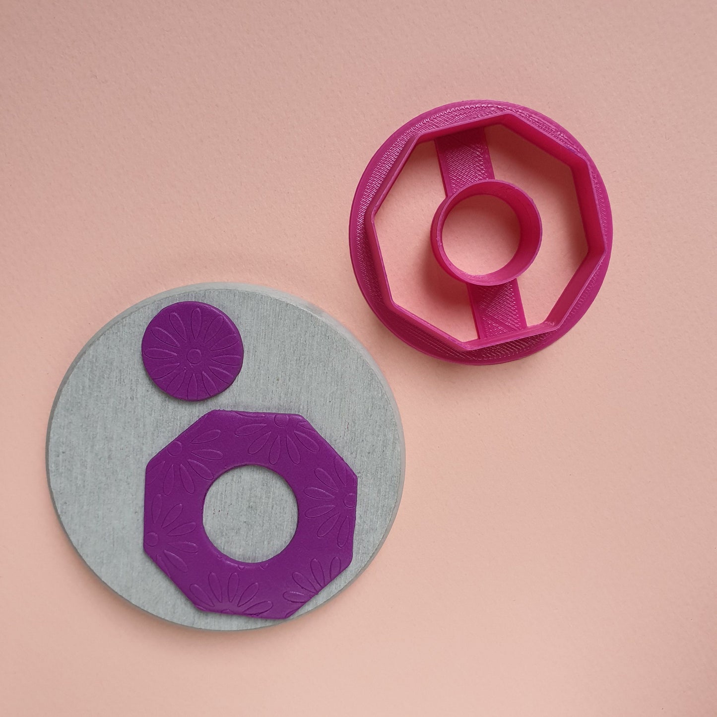 Octagon Polymer clay 3D cutters Jewelry Earrings Geometry shape cutter - Luxy Kraft