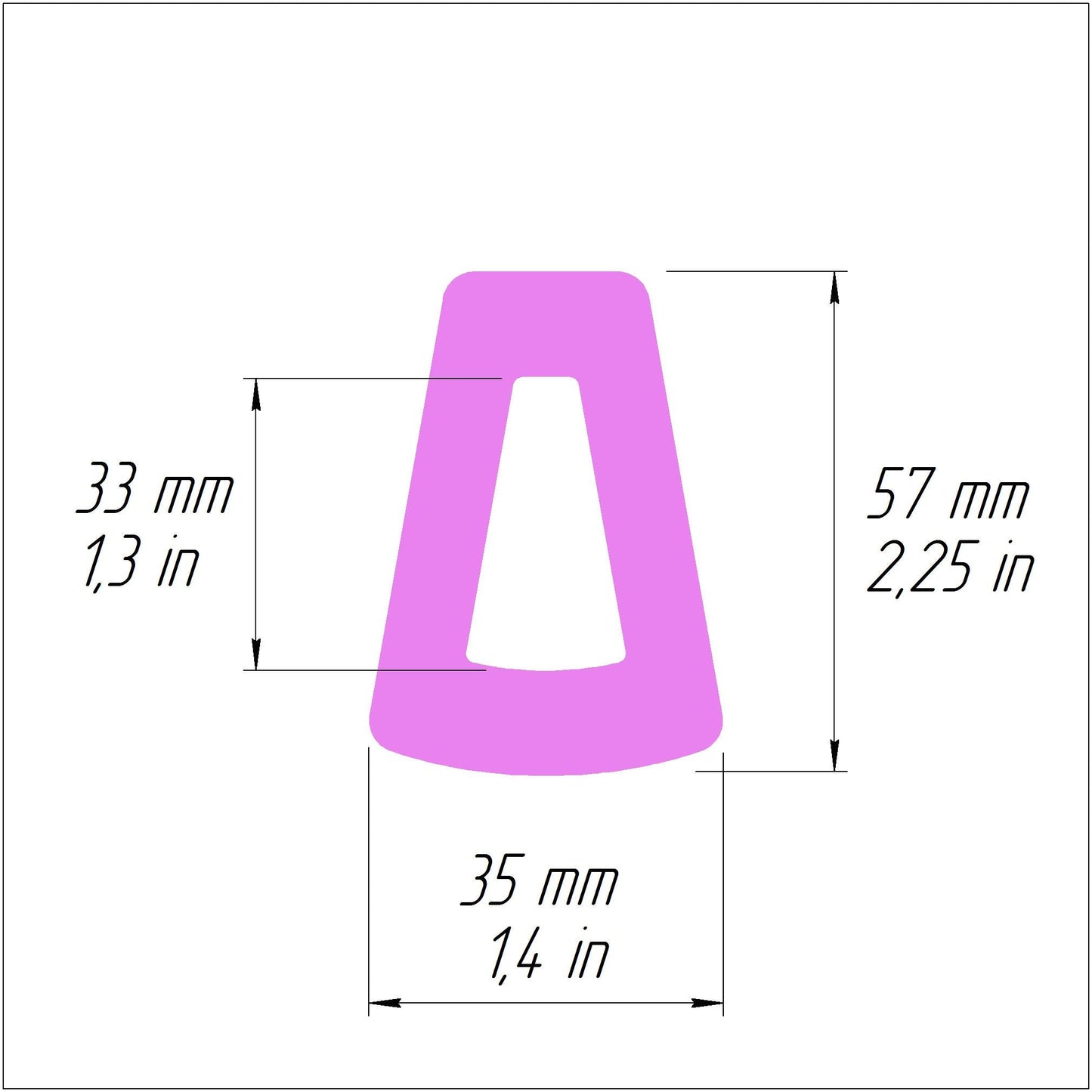 Trapezoid Polymer clay 3D cutters Jewelry Earrings Geometry shape cutter - Luxy Kraft