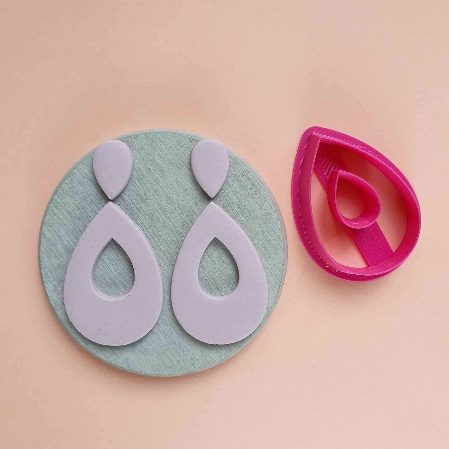 Earrings Polymer clay 3D cutters Geometry Jewelry shape cutter