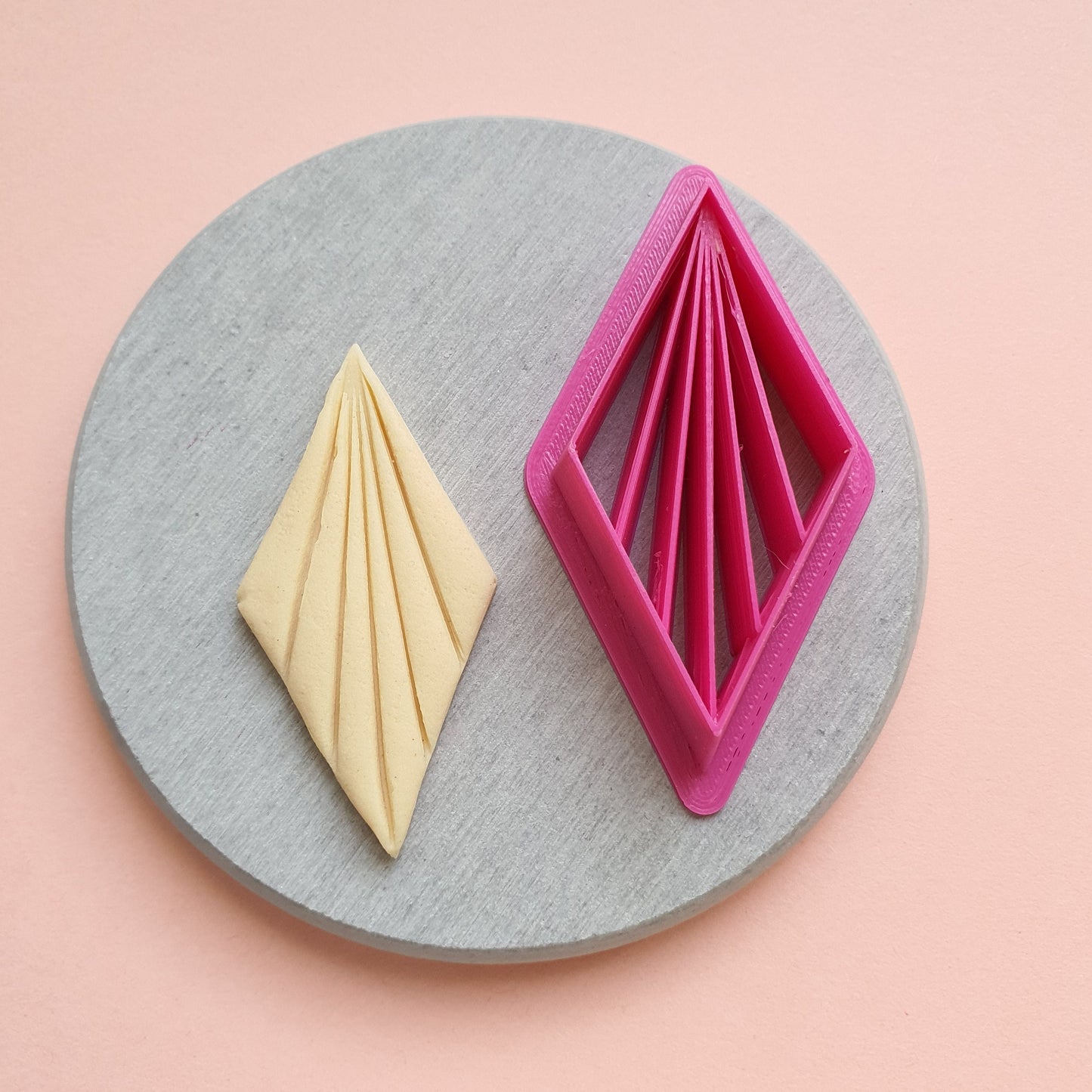 Clay cutters Polymer clay tools earrings jewelry cutters "Rhombus" - Luxy Kraft