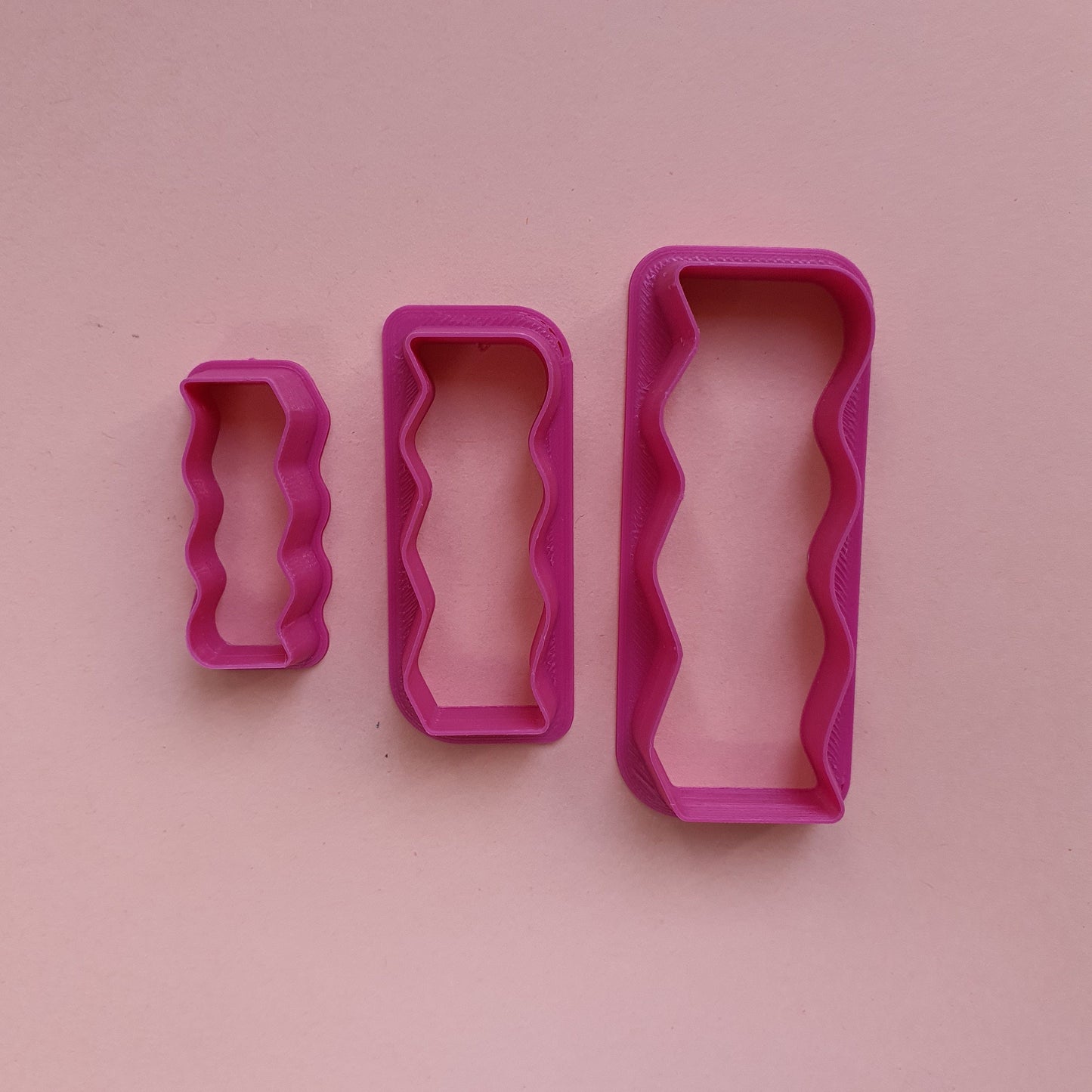 3 pcs set Polymer clay cutters 3D print cutter Jewelry Hair clips Earrings abstract shape plastic cutters - Luxy Kraft