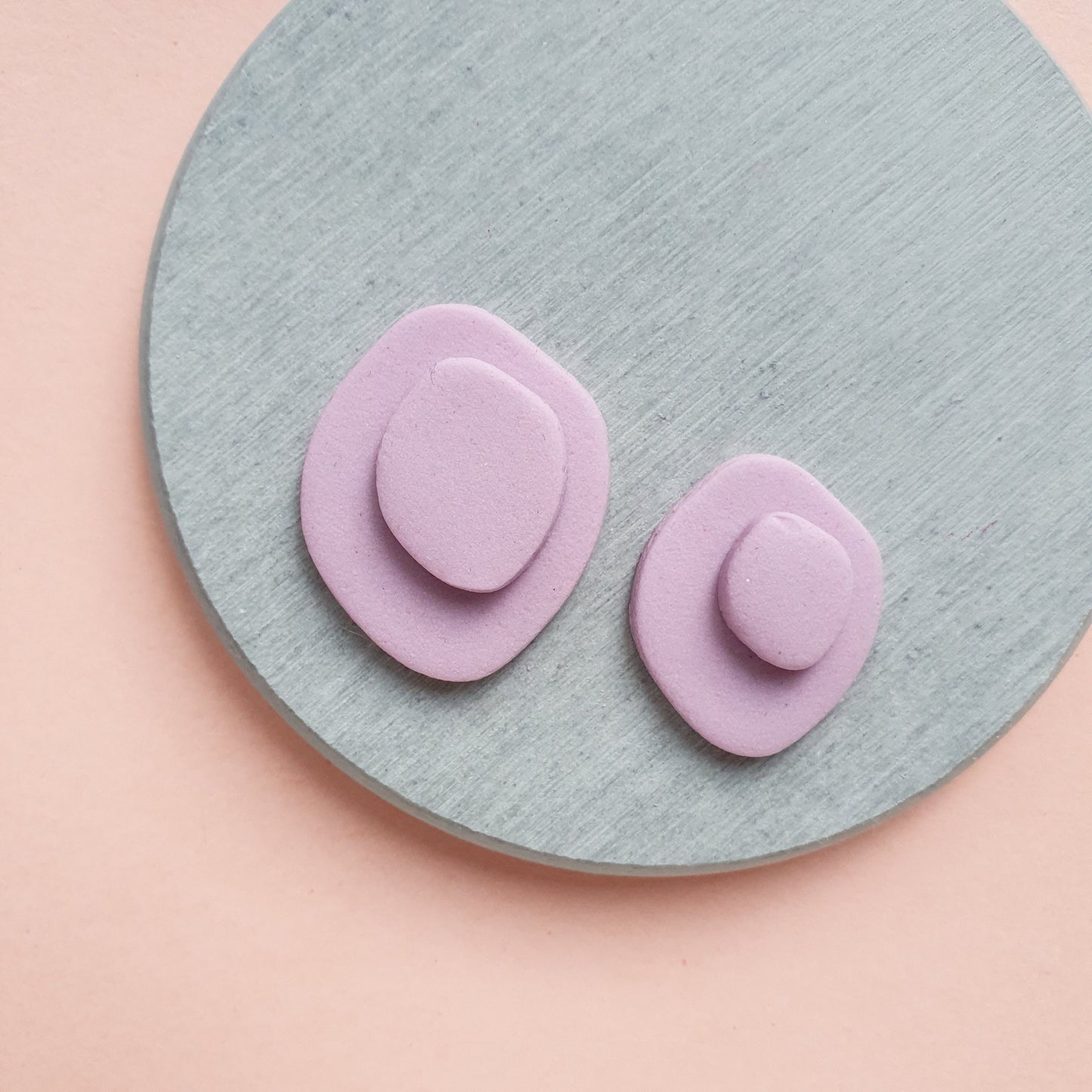 Pebble Polymer clay 3D cutters Geometry shapes cutter set of 4 pcs - Luxy Kraft