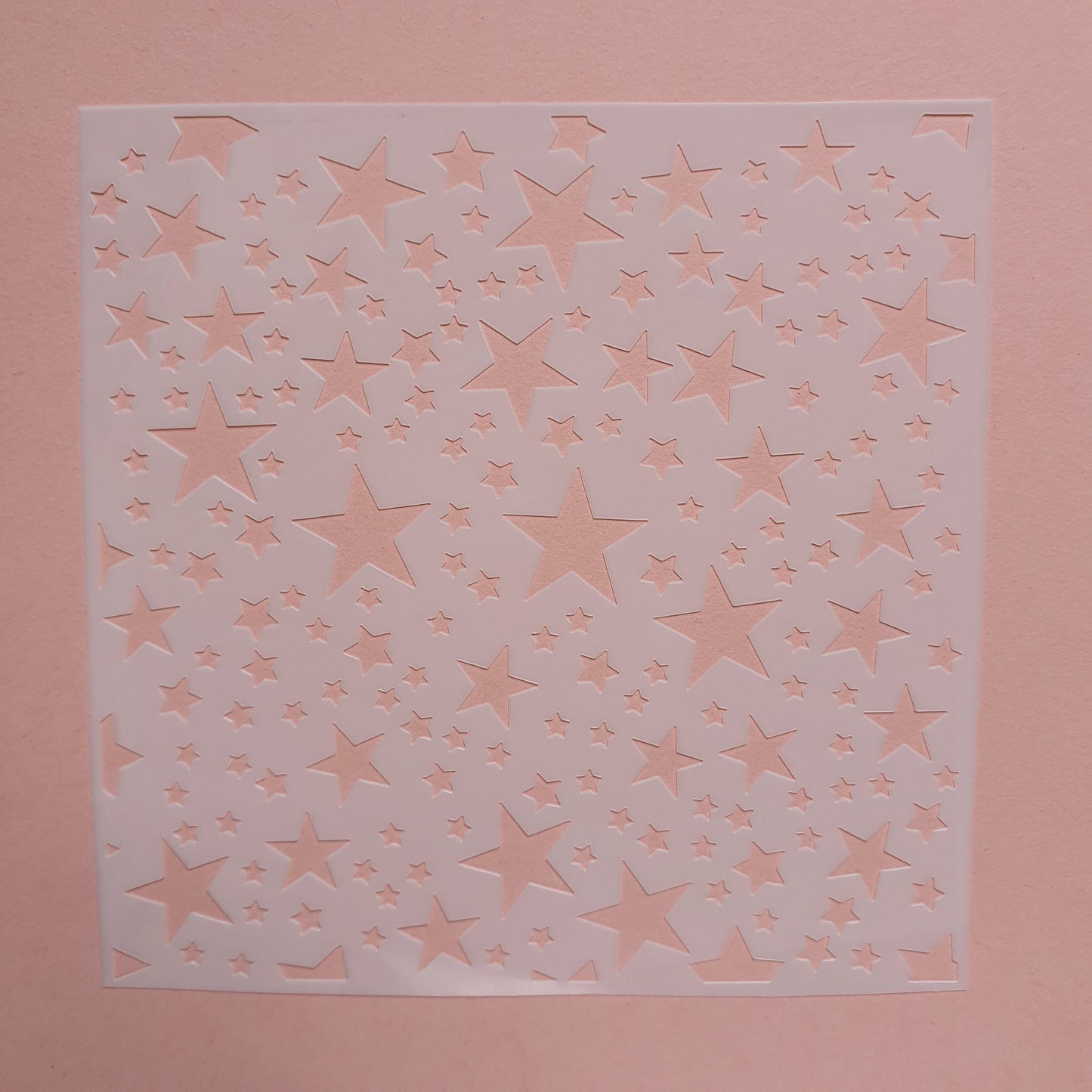 Texture sheet Polymer clay stencil sheet "Stars" pattern shapes mat - Luxy Kraft