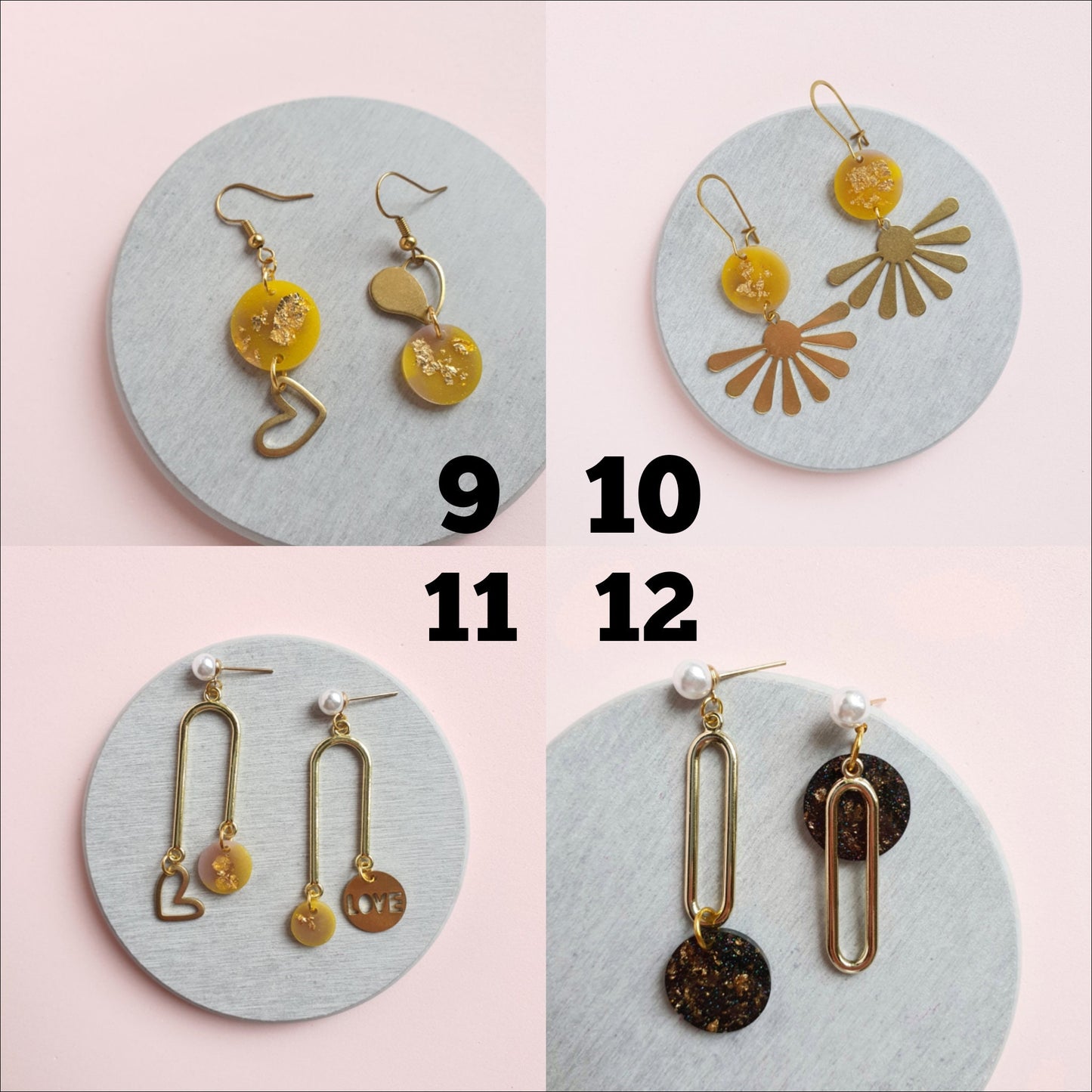 Earrings SALE Resin earrings jewelry - Luxy Kraft