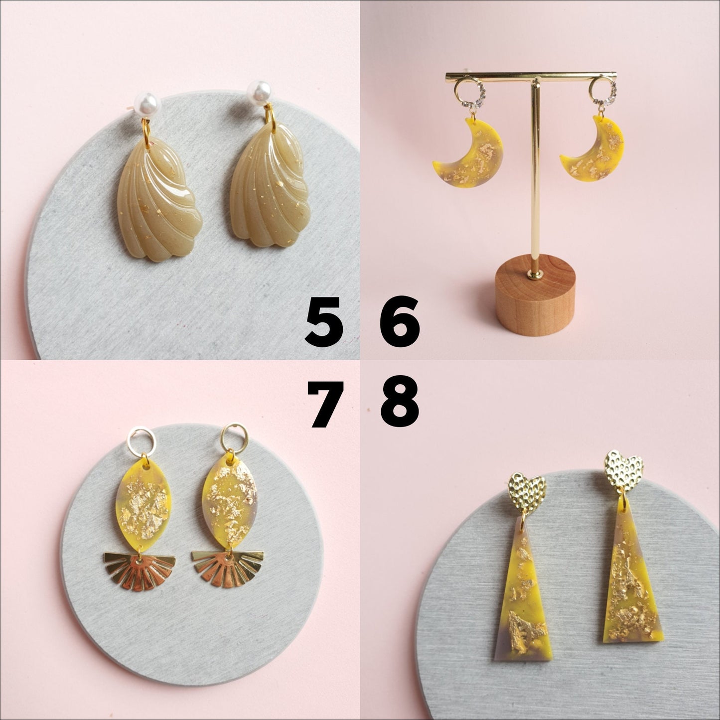Earrings SALE Resin earrings jewelry - Luxy Kraft