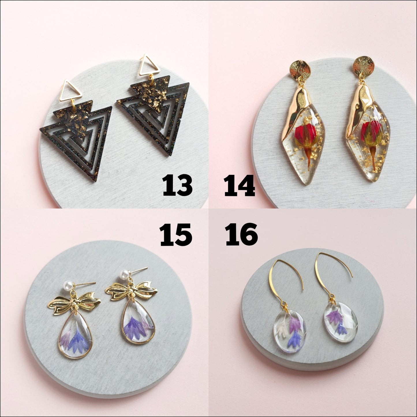 Earrings SALE Resin earrings jewelry - Luxy Kraft