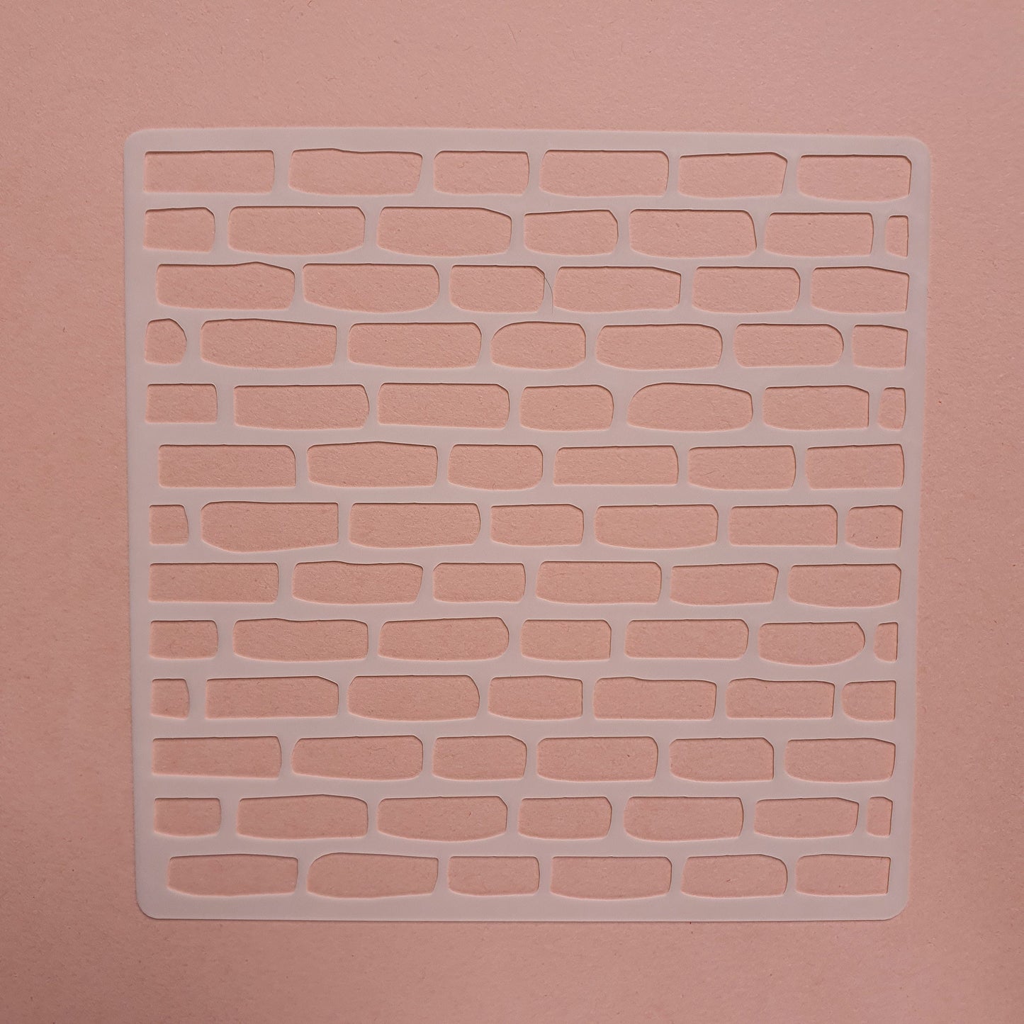 Texture sheet Polymer clay stencil sheet "Bricks" pattern shapes mat - Luxy Kraft