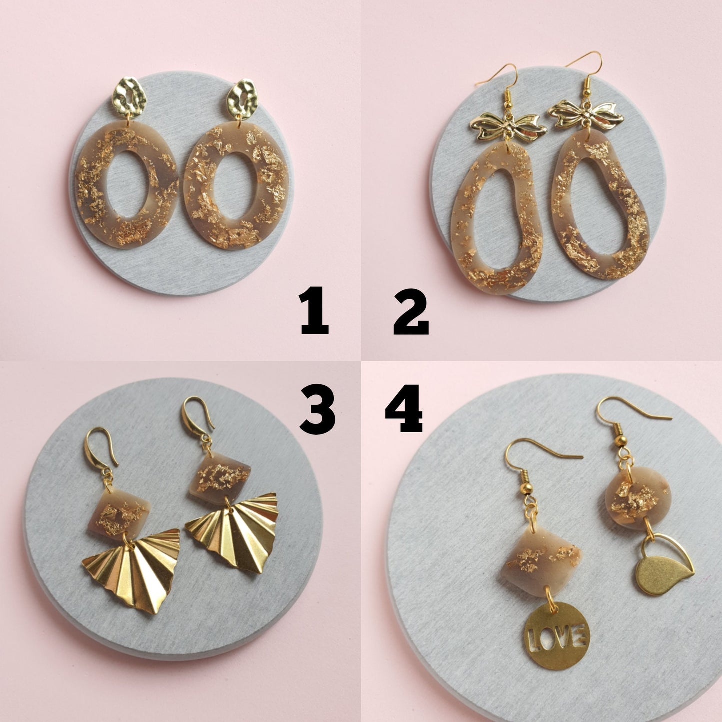 Earrings SALE Resin earrings jewelry - Luxy Kraft