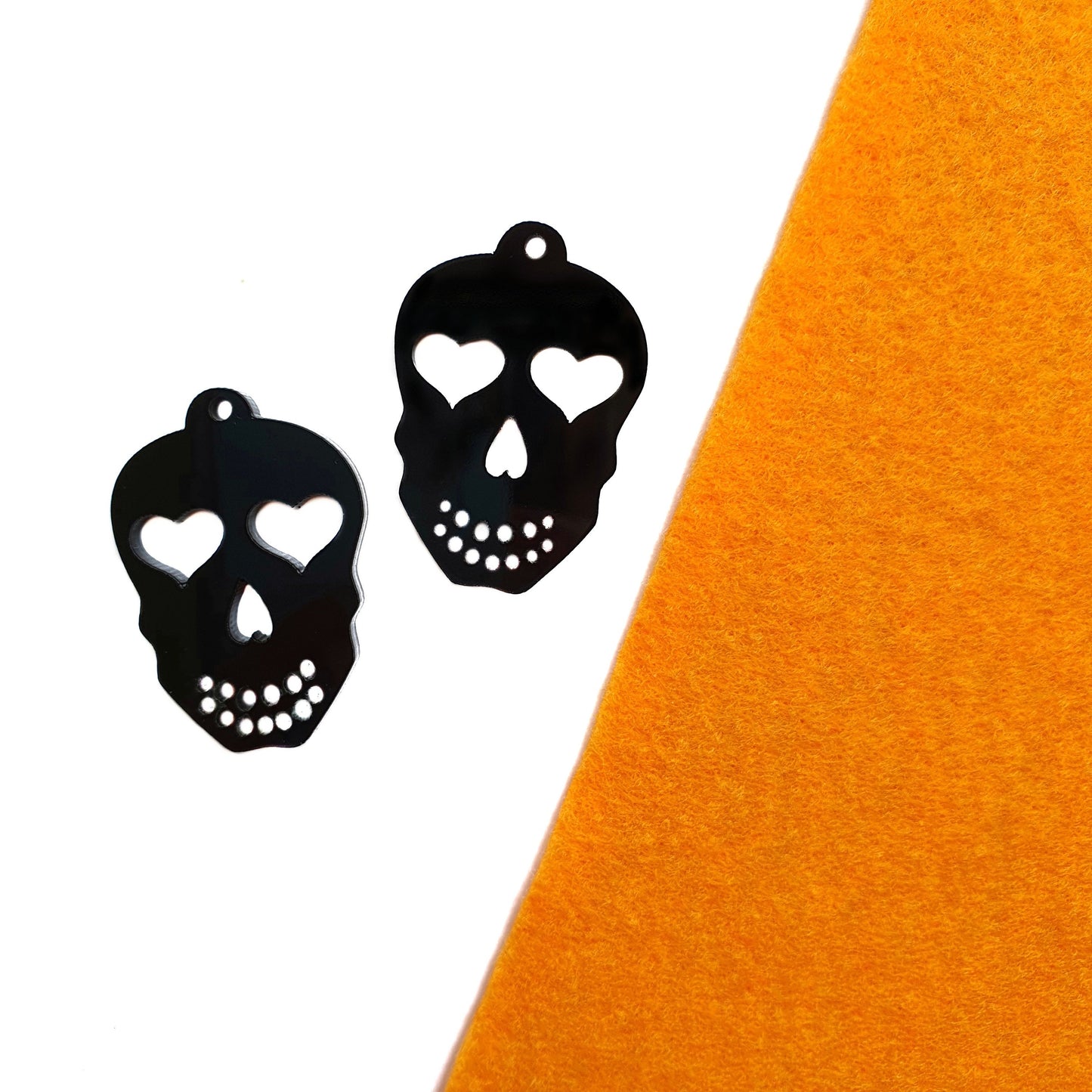 Halloween Scull Silicone earrings mold for resin and epoxy