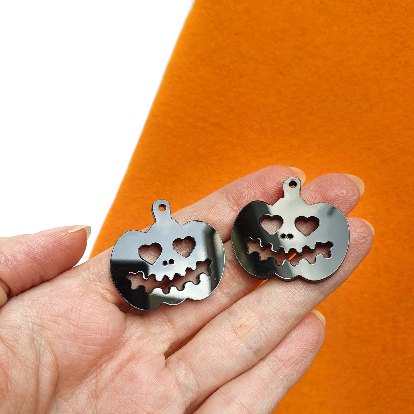 Halloween "Pumpkin" Silicone earrings mold for resin and epoxy