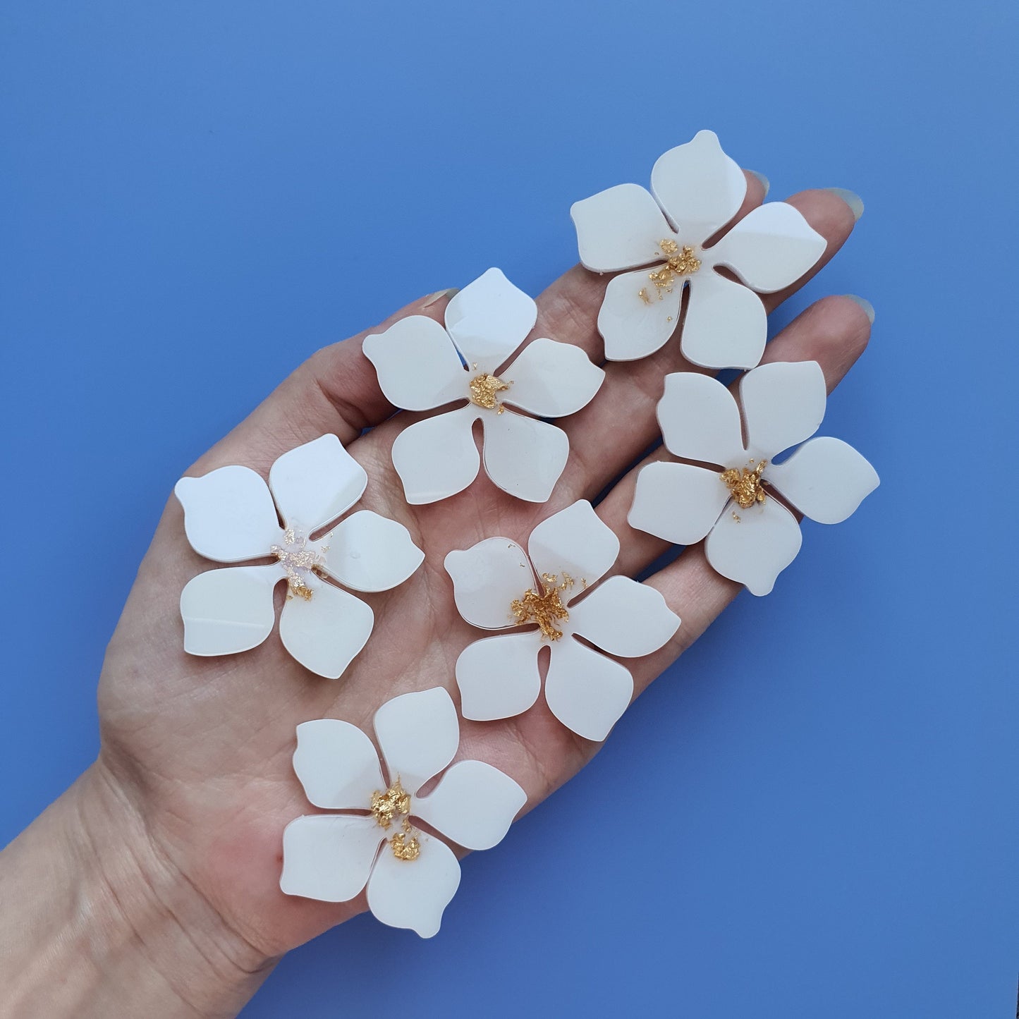 Silicone earrings mold flower mould for resin and epoxy "Flowers" - Luxy Kraft