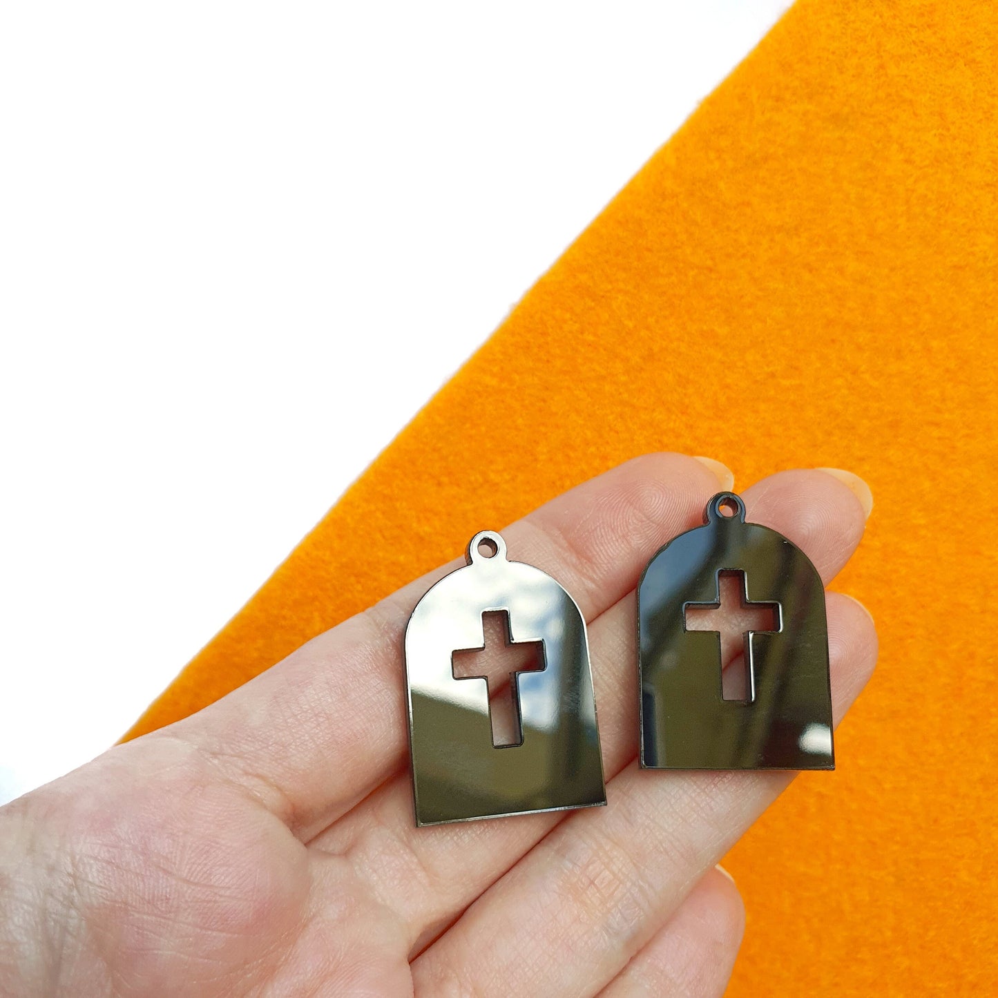 Halloween Coffin Silicone earrings mold for resin and epoxy