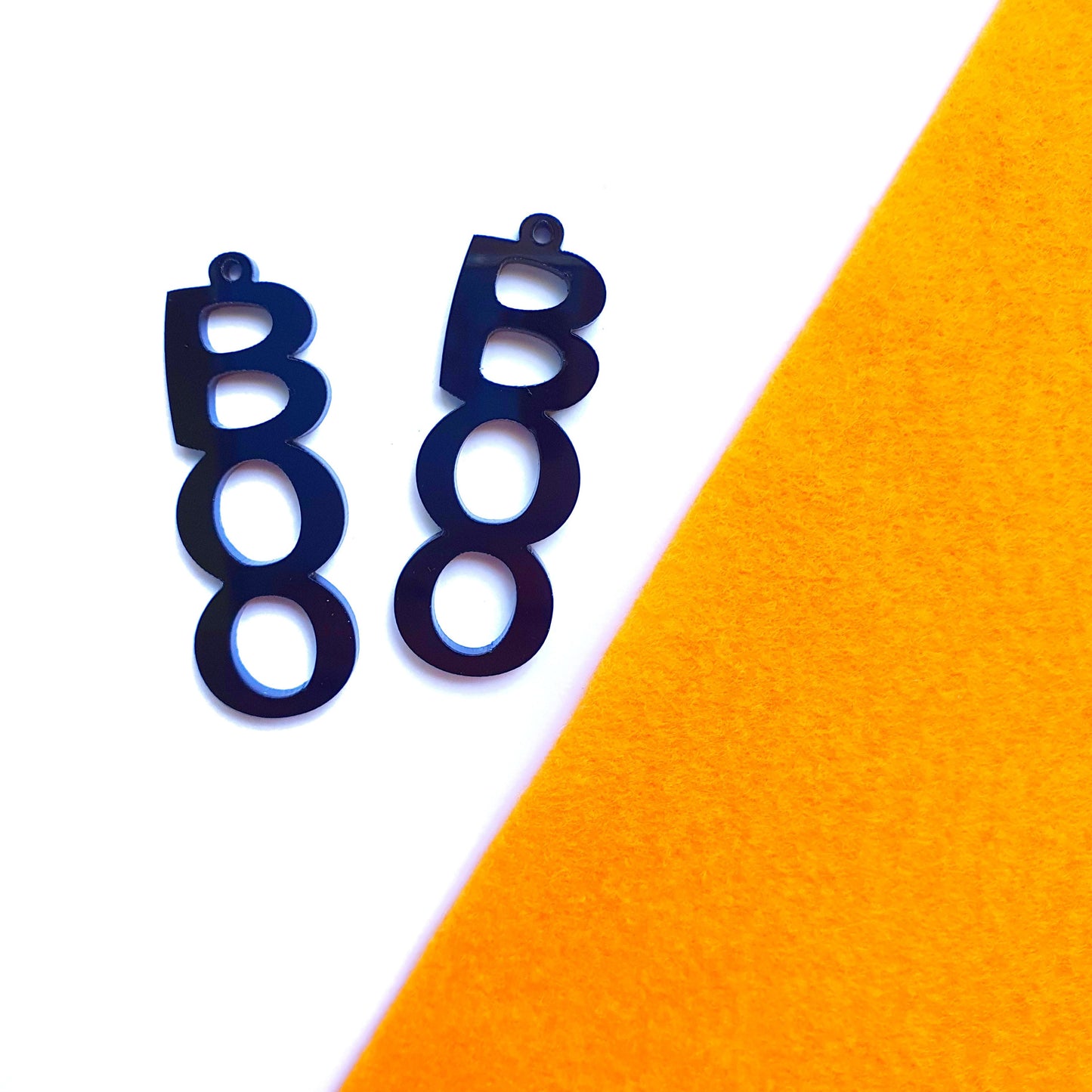 Halloween Boo Spooky Silicone earrings mold for resin and epoxy - Luxy Kraft