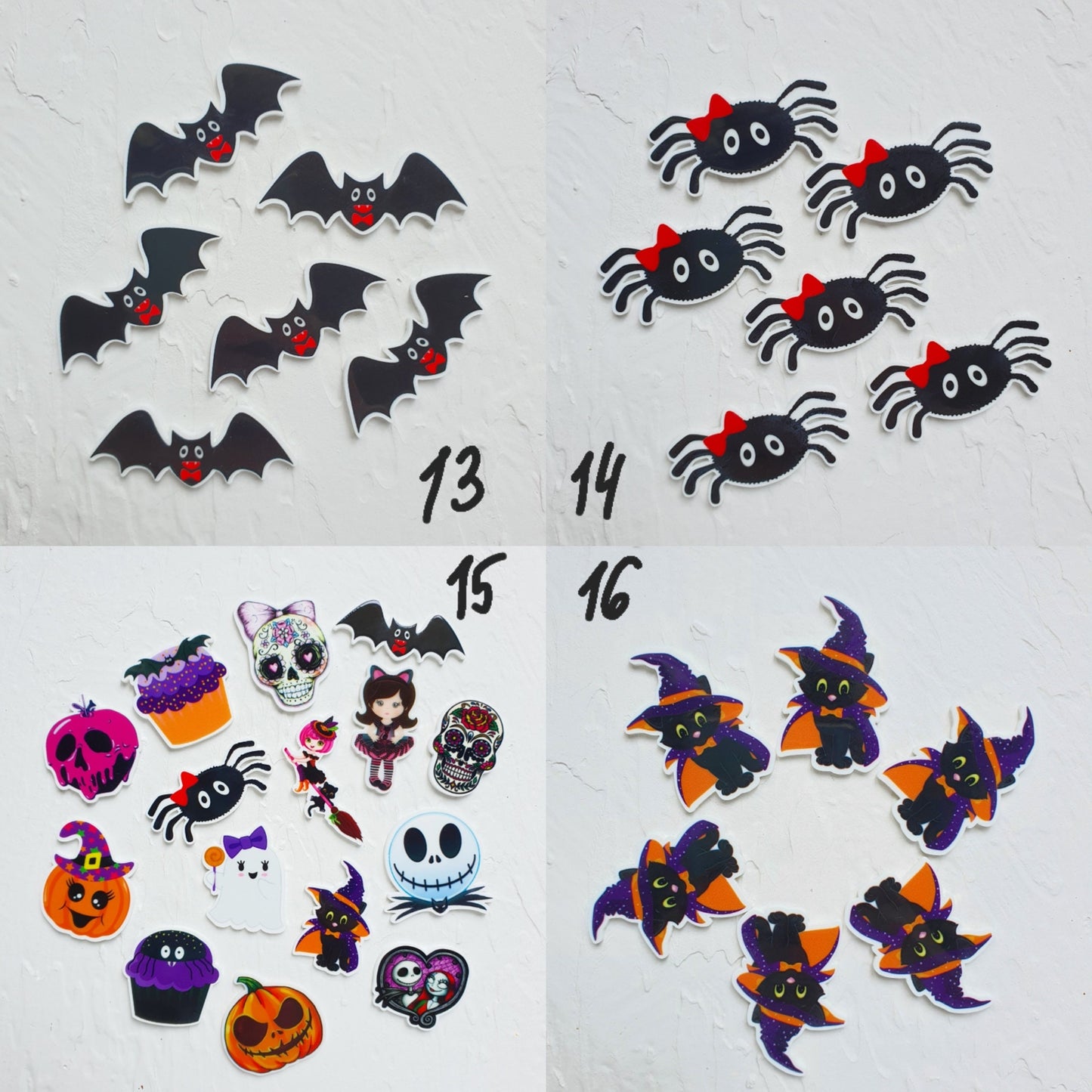 2 pcs Halloween acrylic charms Earrings components Acrylic blanks - Luxy Kraft
