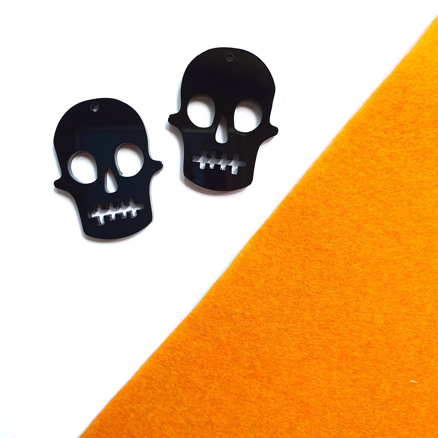 Halloween Scull Silicone earrings mold for resin and epoxy
