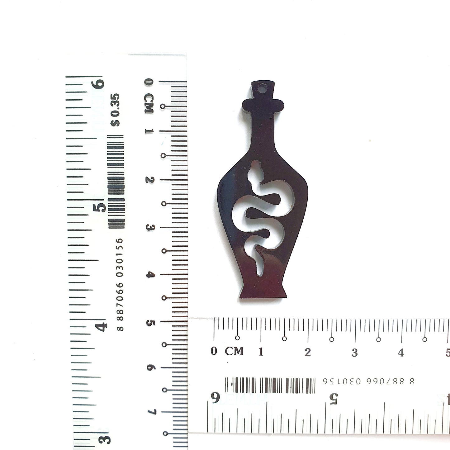 Halloween "Bottle Snake Poison" Silicone earrings mold for resin and epoxy - Luxy Kraft