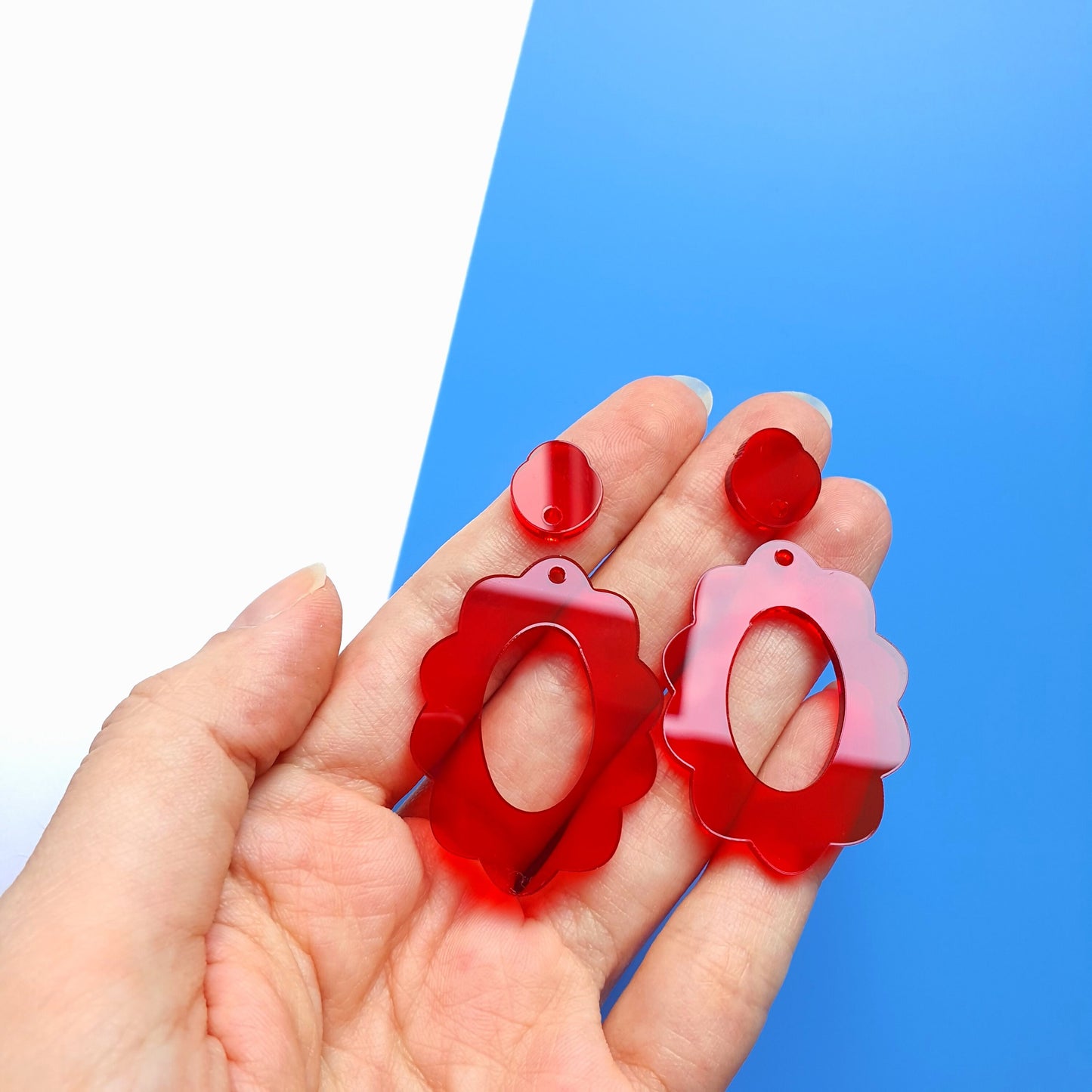 Silicone stud earrings mold Jewelry Resin mould for resin and epoxy