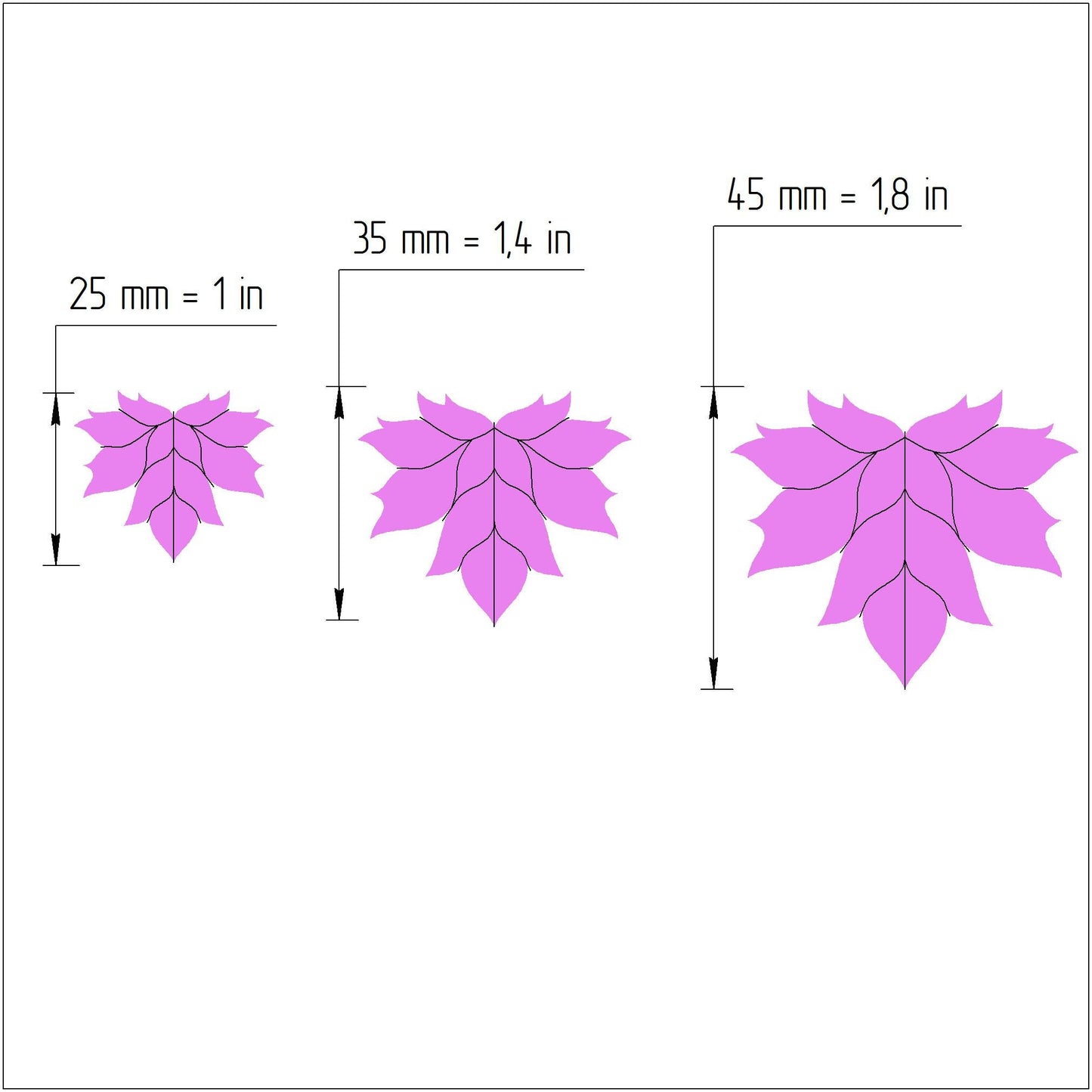 Maple leaf Polymer clay cutter 3D print cutters Jewelry Earrings shape plastic cutter - Luxy Kraft