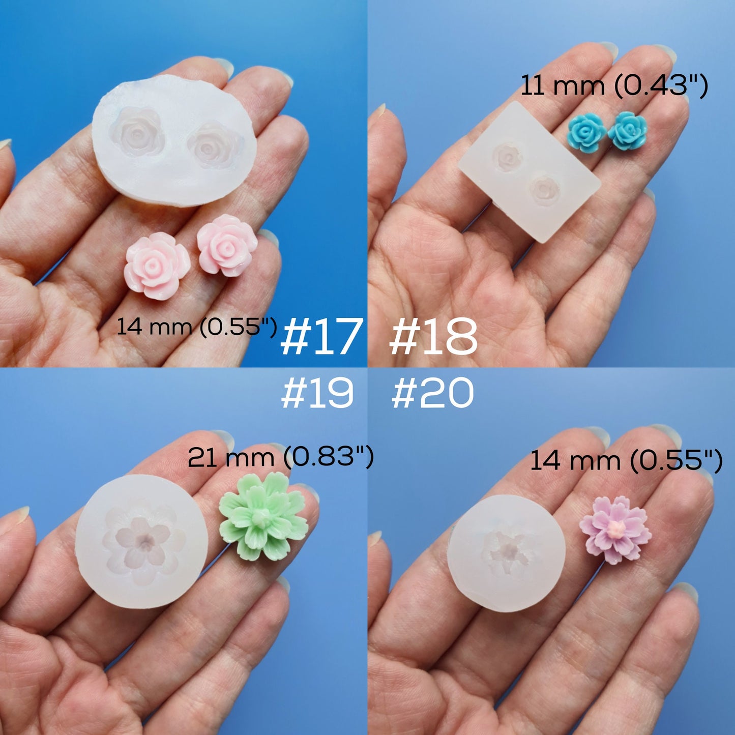 Silicone earrings molds Jewelry mould for resin and epoxy