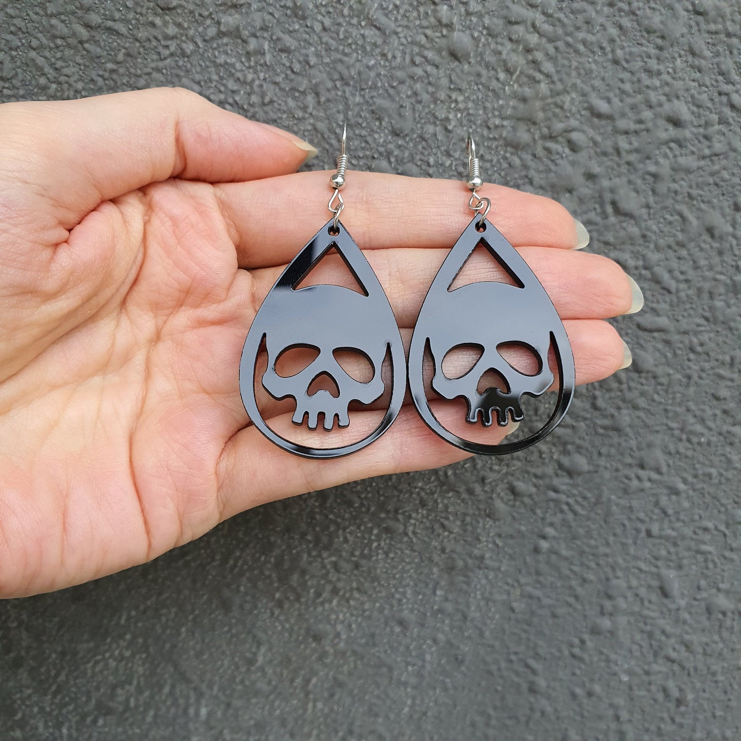 Halloween Scull Silicone earrings mold Jewelry Resin mould for resin and epoxy - Luxy Kraft