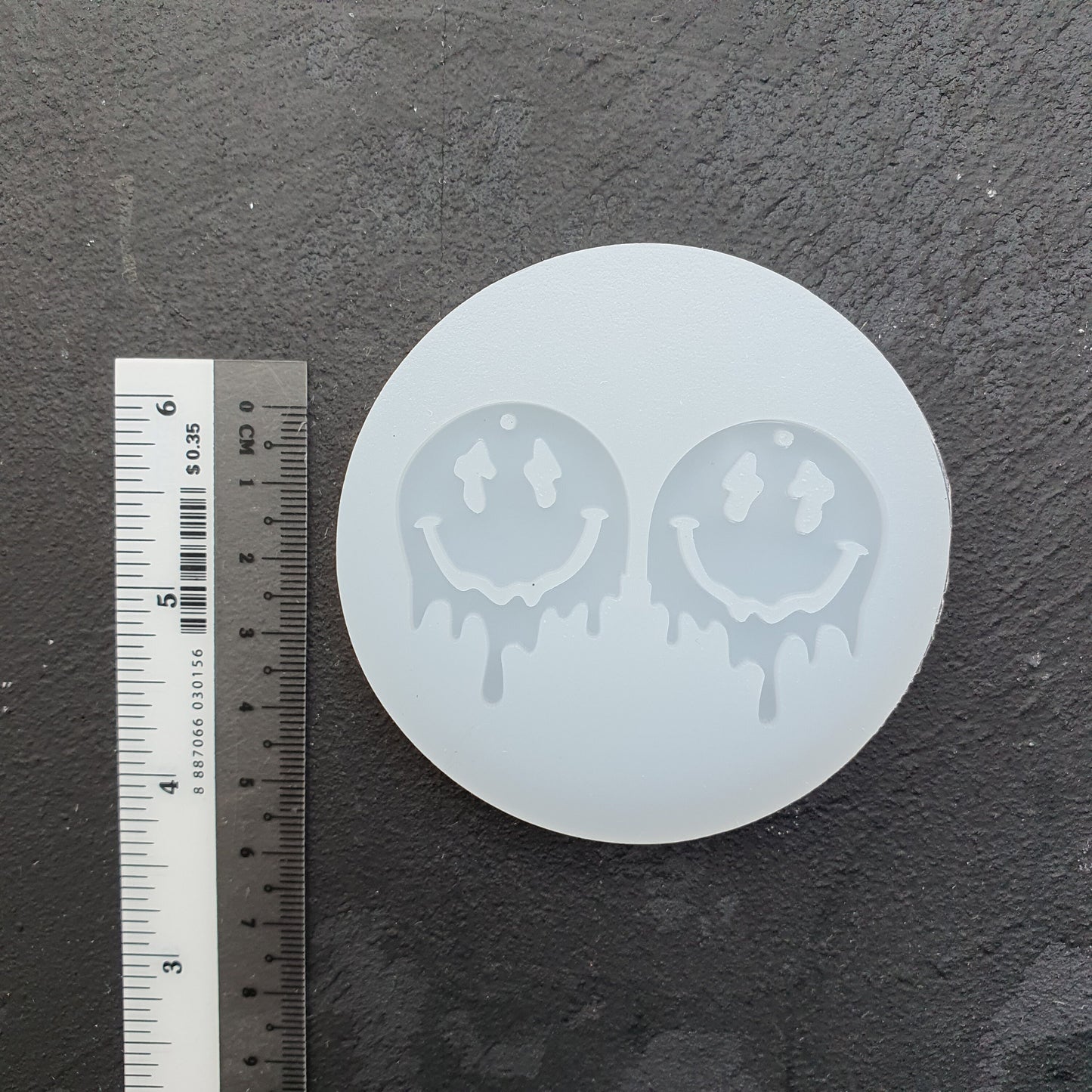 Halloween Smyle Ghost Silicone earrings mold for resin and epoxy