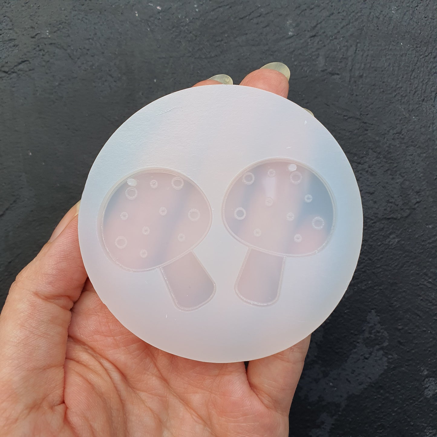 Silicone earrings mold "Mushrooms" mould for resin and epoxy - Luxy Kraft