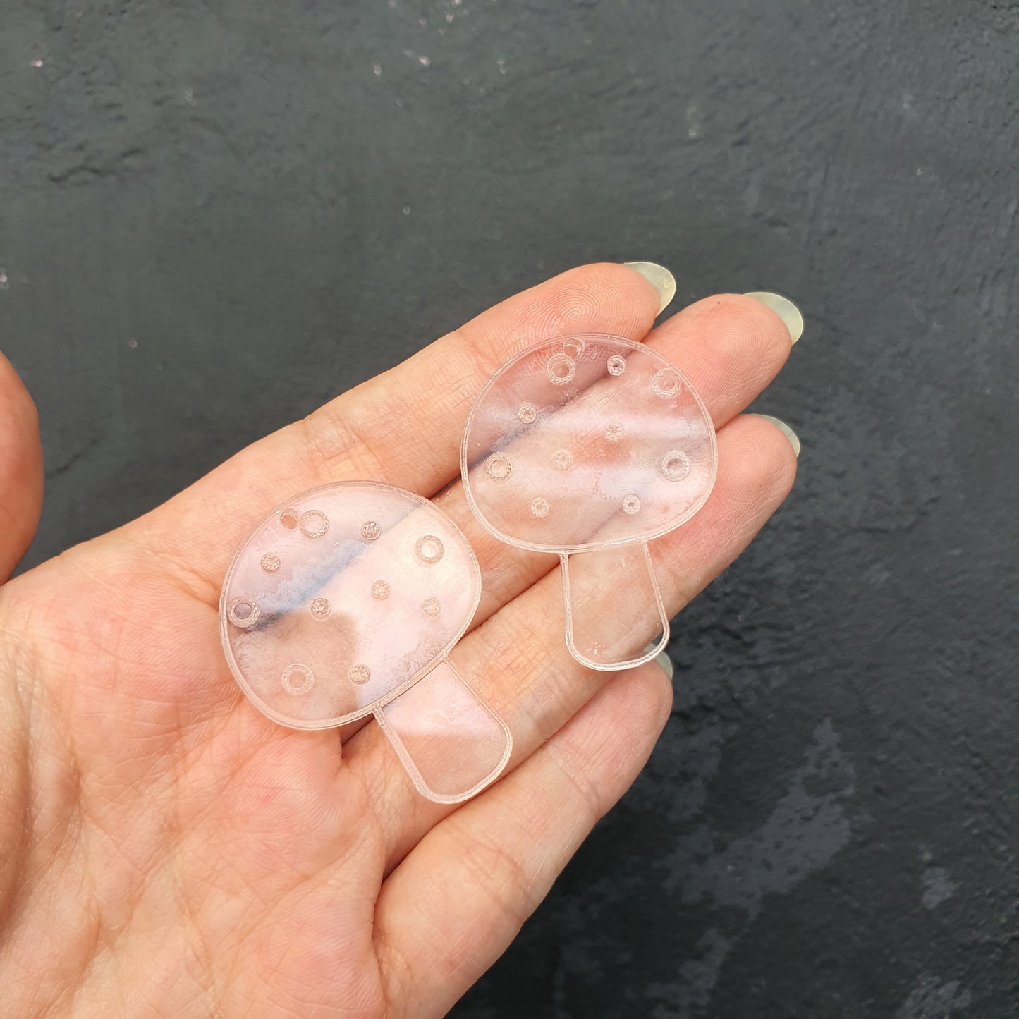 Silicone earrings mold "Mushrooms" mould for resin and epoxy - Luxy Kraft