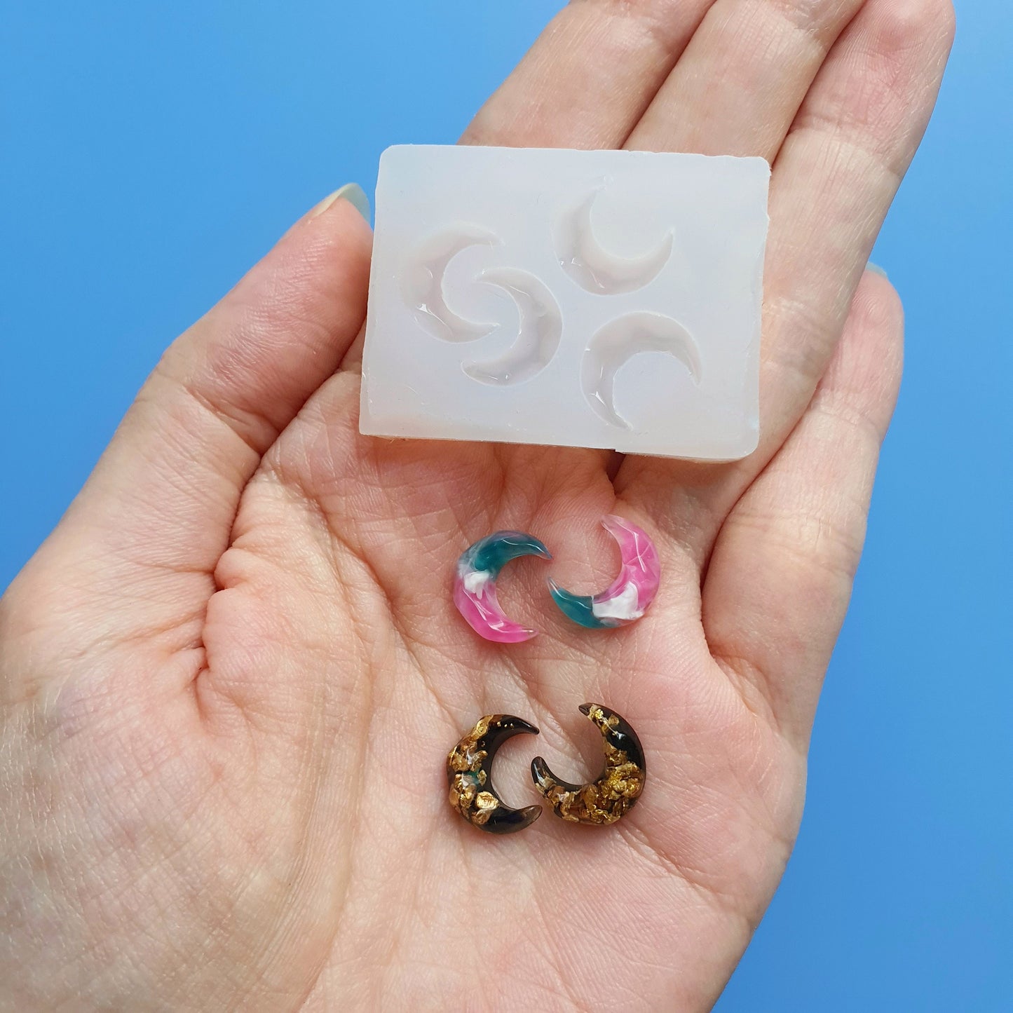 Silicone earrings molds Jewelry mould for resin and epoxy