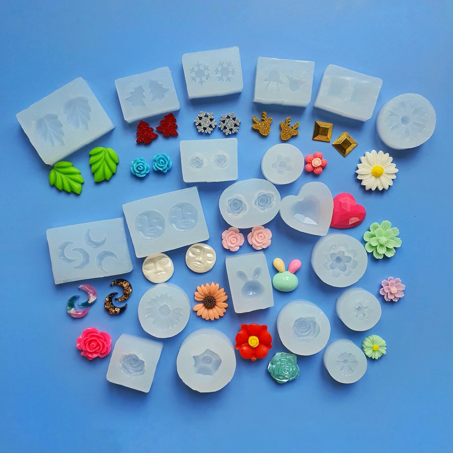 Silicone earrings molds Jewelry mould for resin and epoxy