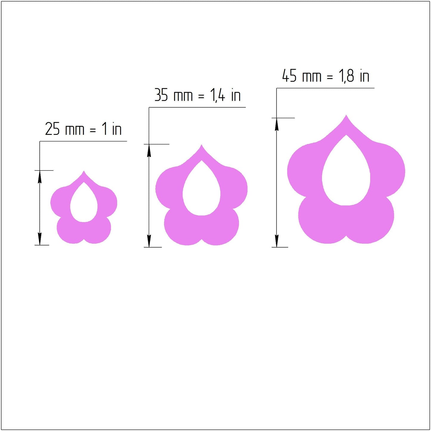 Earrings Polymer clay 3D cutters Geometry Jewelry shape cutter