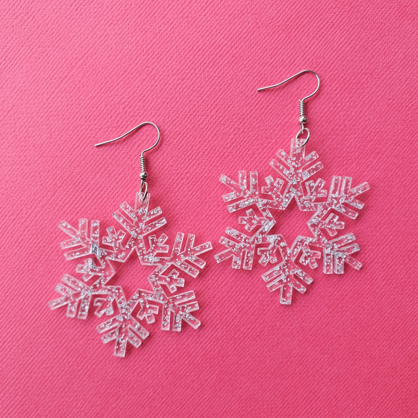 Silicone earrings mold "Snowflake" Jewelry Resin mould for resin and epoxy
