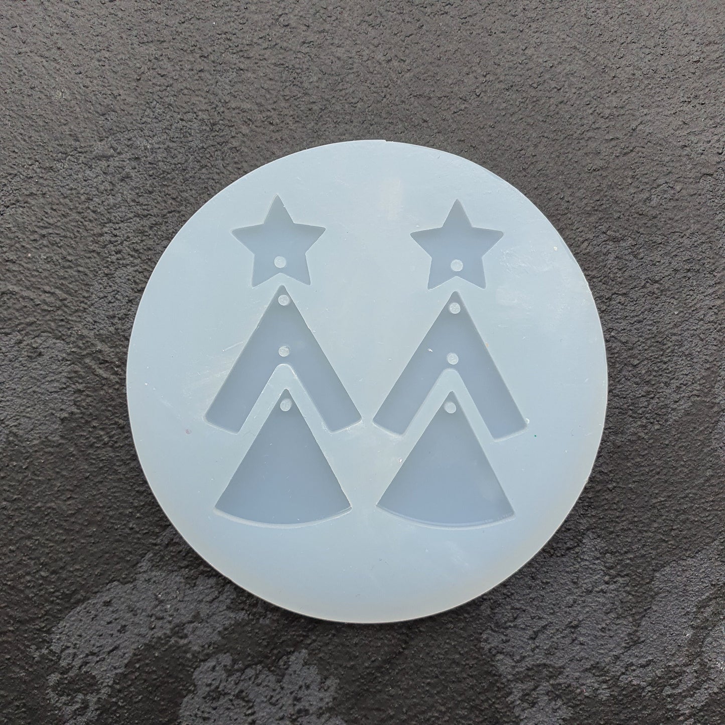 Silicone earrings mold "Christmas tree" Jewelry Resin mould for resin and epoxy
