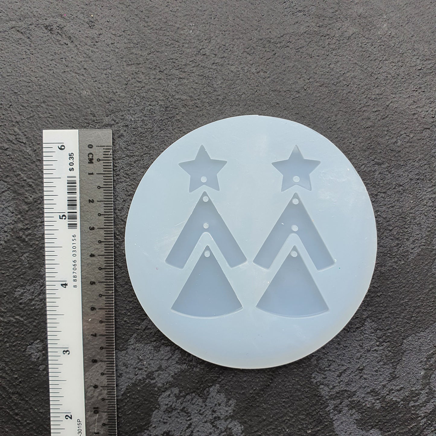 Silicone earrings mold "Christmas tree" Jewelry Resin mould for resin and epoxy