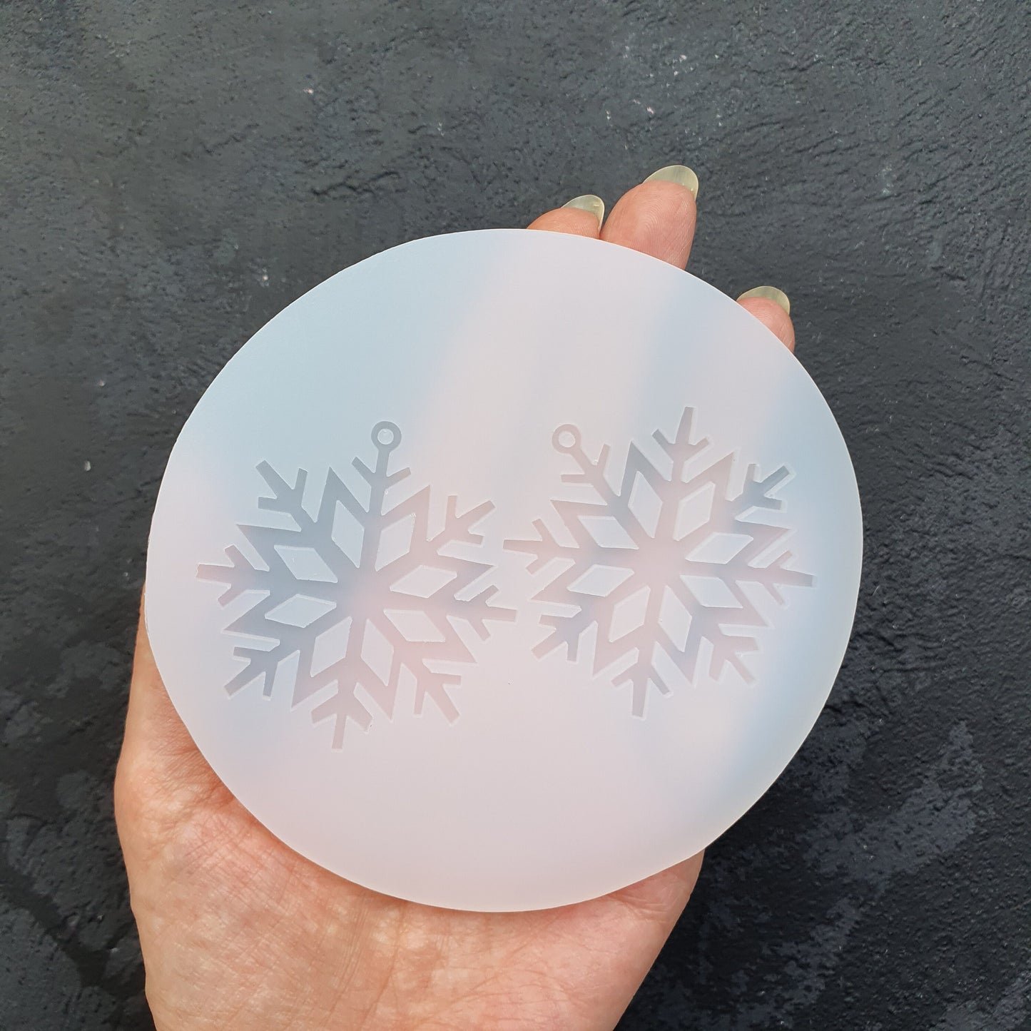 Silicone earrings mold "Snowflake" Jewelry Resin mould for resin and epoxy