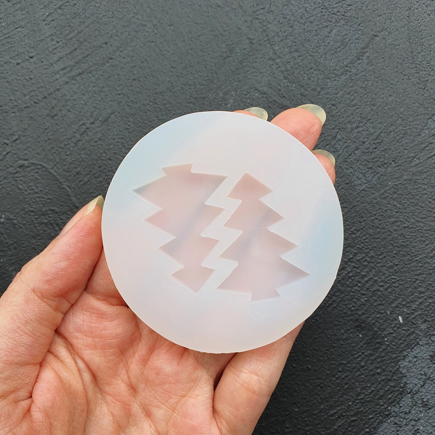 Silicone earrings mold "Christmas tree" Jewelry Resin mould for resin and epoxy