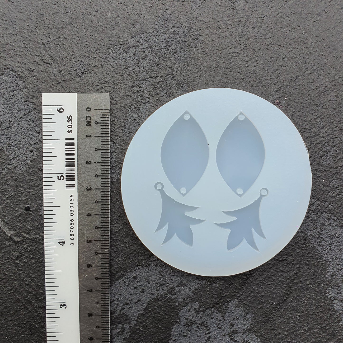 Silicone earrings mold mould for resin and epoxy