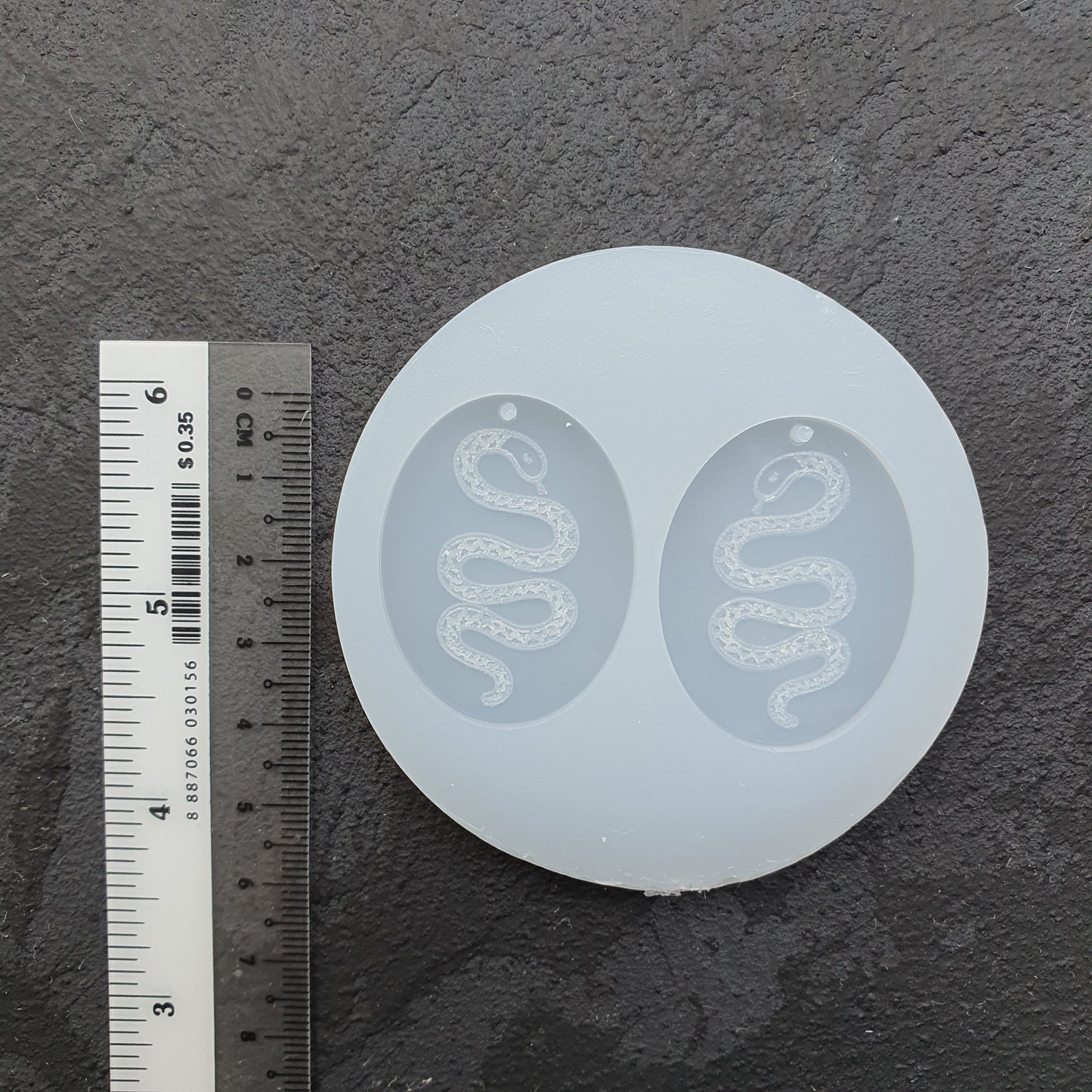 Silicone earrings mold "Snake" mould for resin and epoxy - Luxy Kraft