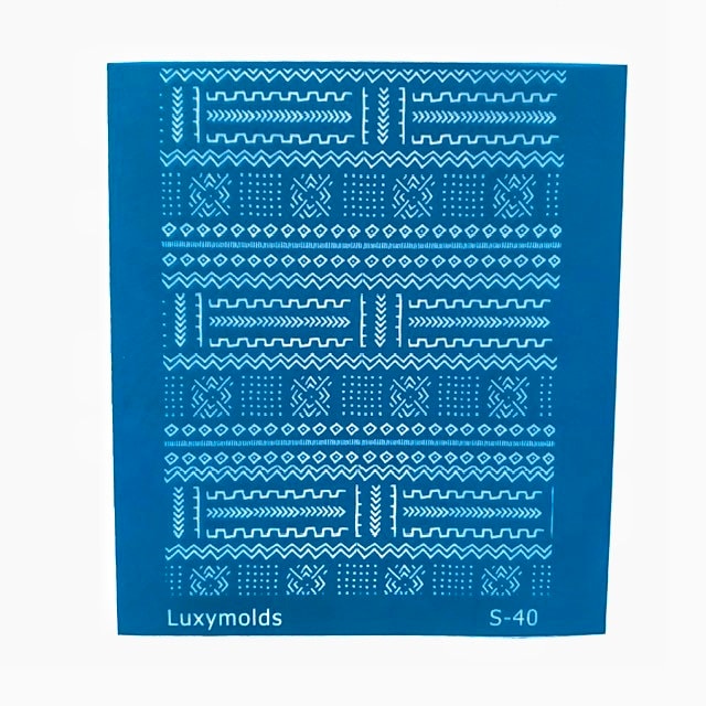 Silk screen stencil for polymer clay "Luxymolds" S-40