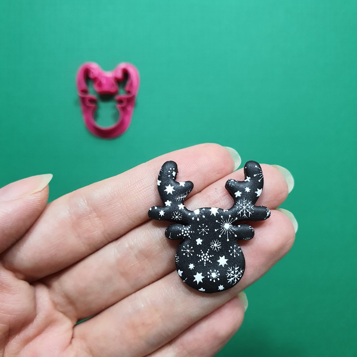 Clay cutters Polymer clay tools "Christmas Reindeer" earrings jewelry cutters