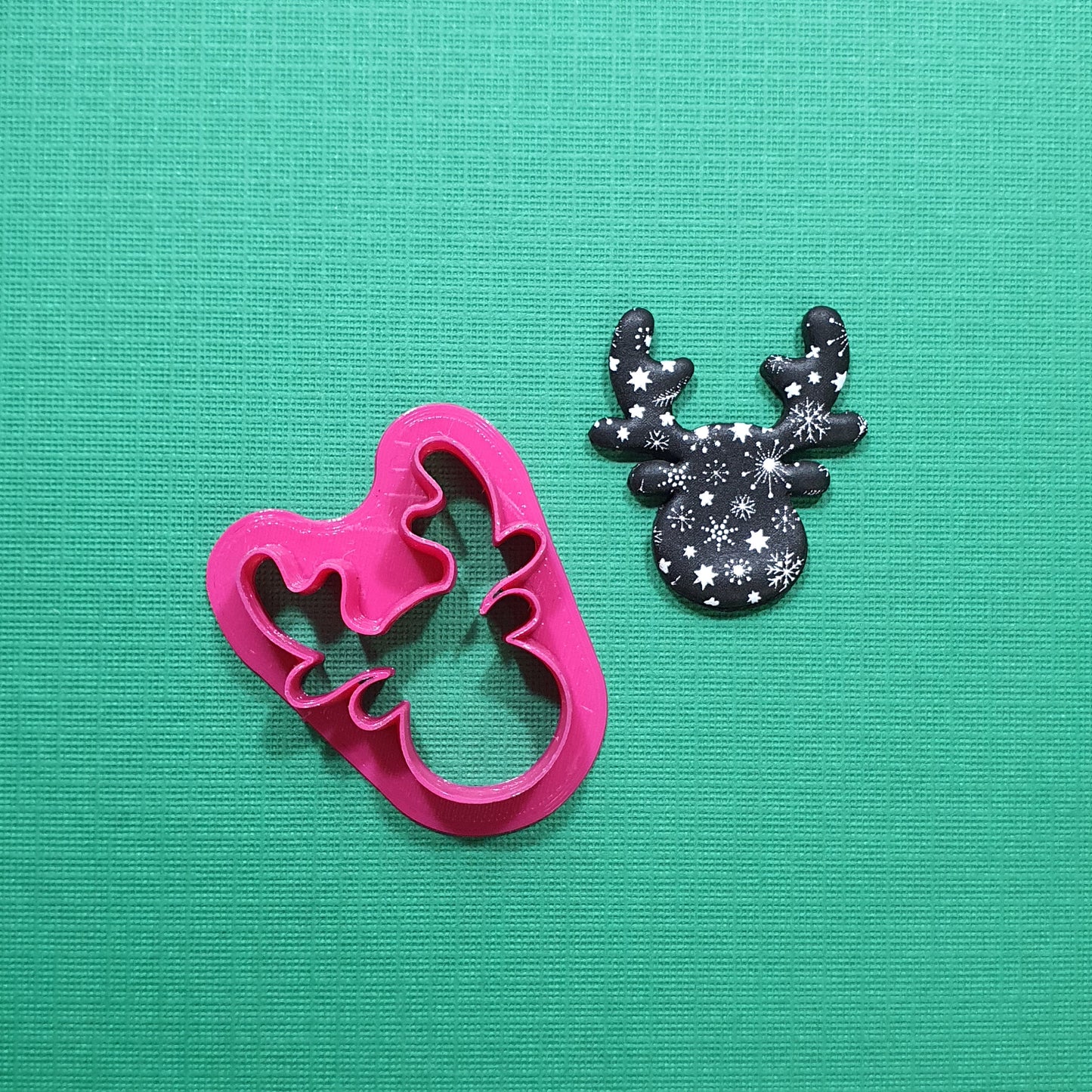 Clay cutters Polymer clay tools "Christmas Reindeer" earrings jewelry cutters
