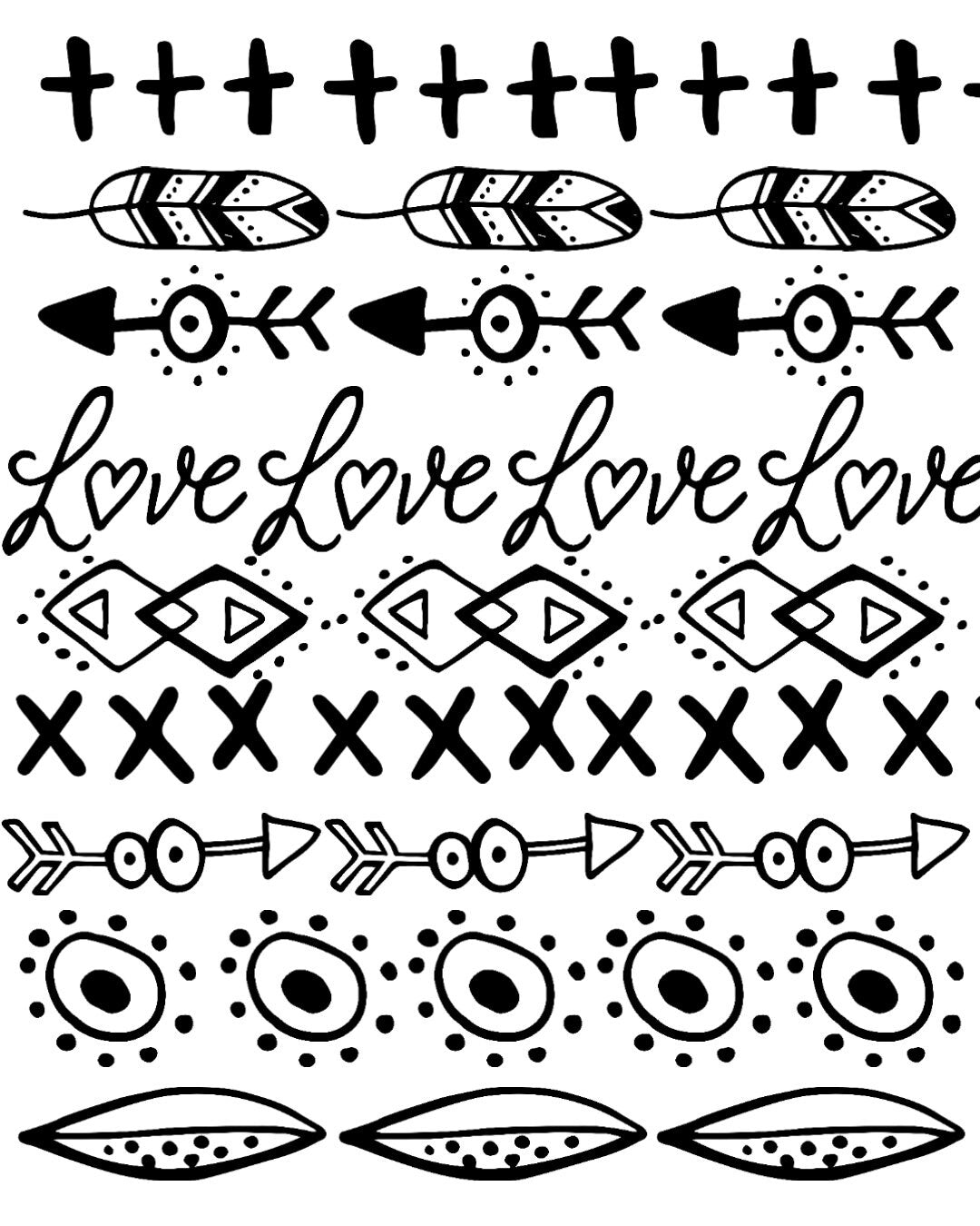 Silk screen stencil for polymer clay "Luxymolds" S-80