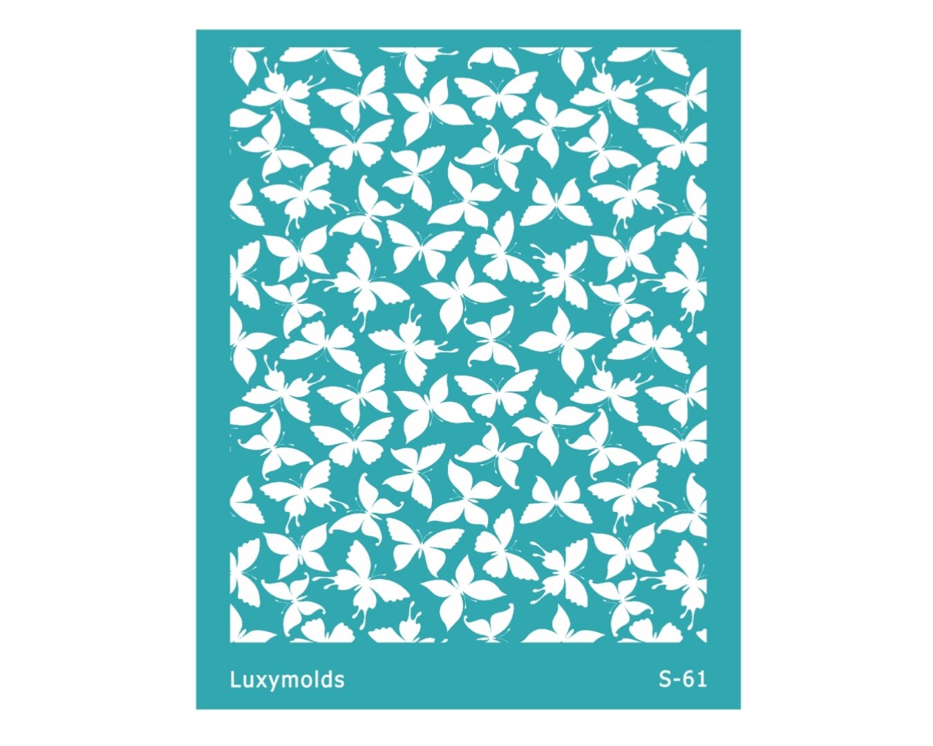 Silk screen stencil for polymer clay "Luxymolds" S-61"Butterfly"