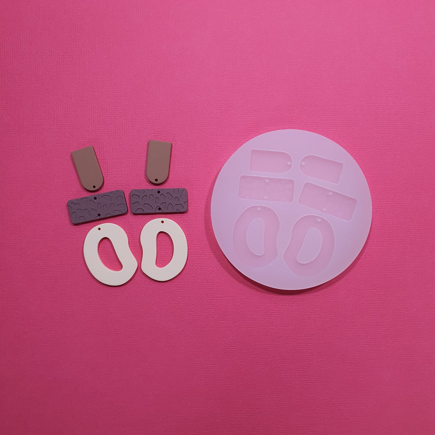 Silicone earrings mold mould for resin and epoxy